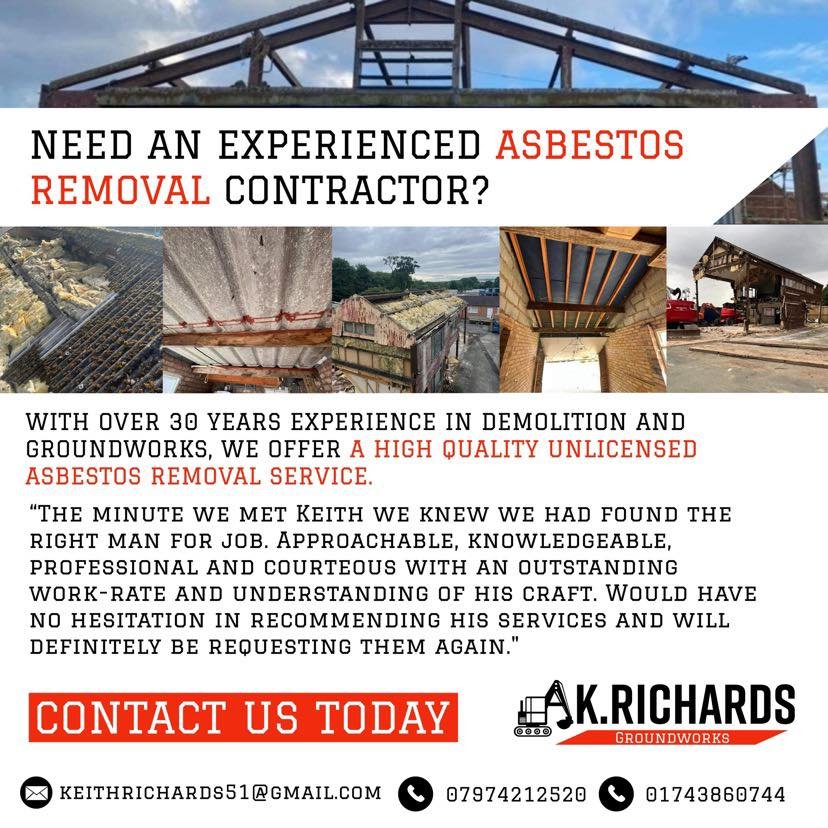 Looking to carry out demolition work but there is asbestos present?

Most asbestos removal work will require a contractor holding a licence from HSE. If it doesn't need a licence, you can do maintenance work on or around ACMs with the appropriate con