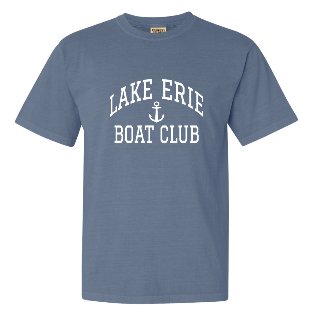 Lake Erie Boat Club Tee - Lake Blue