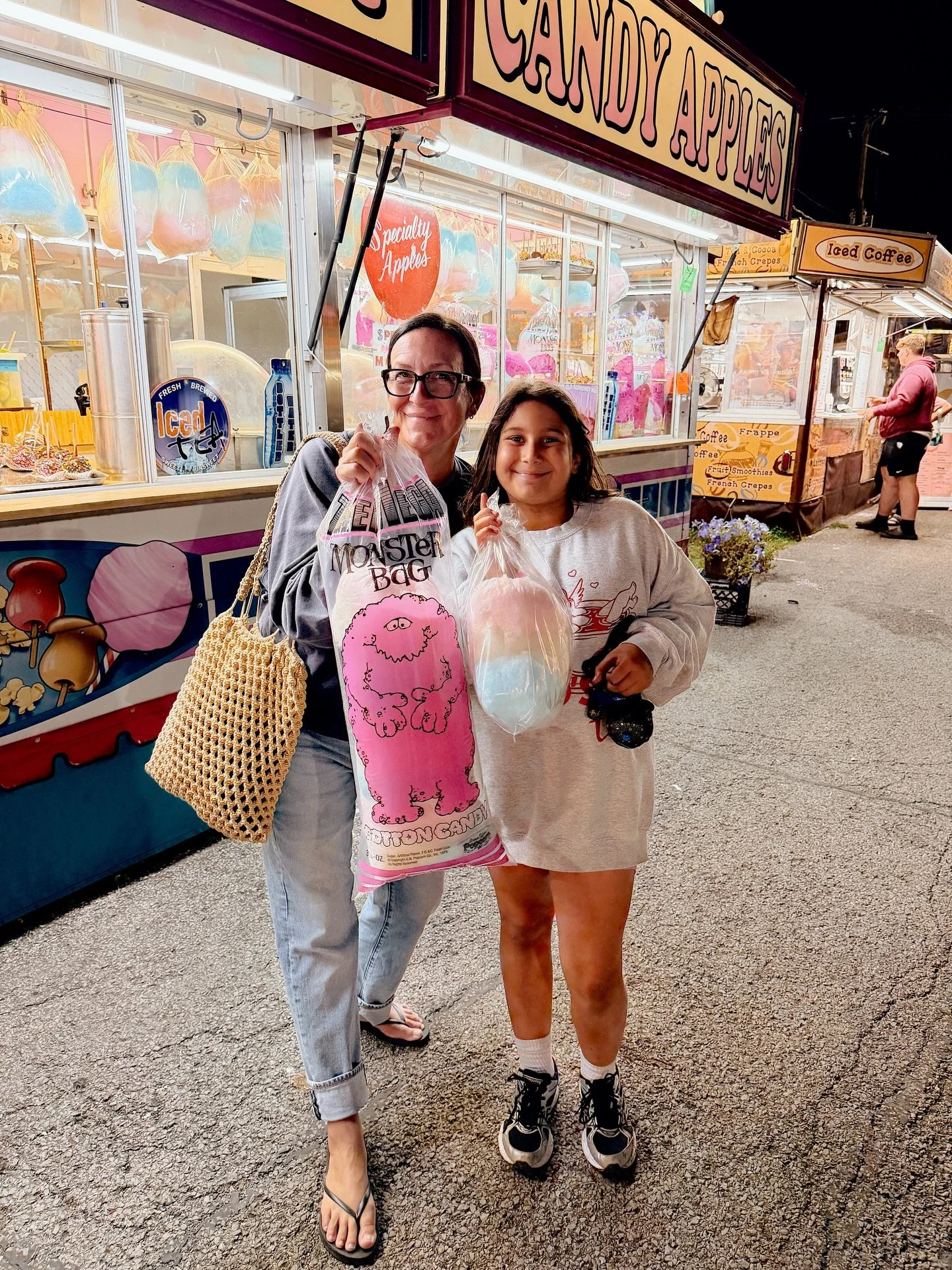 Yes, I&rsquo;m 56 years old and I still love cotton candy just like I did when I was a little girl like Mila 💕

The Lorain County Fair was a fun time last night! 

Closes Sunday 🎡🎟️🎠