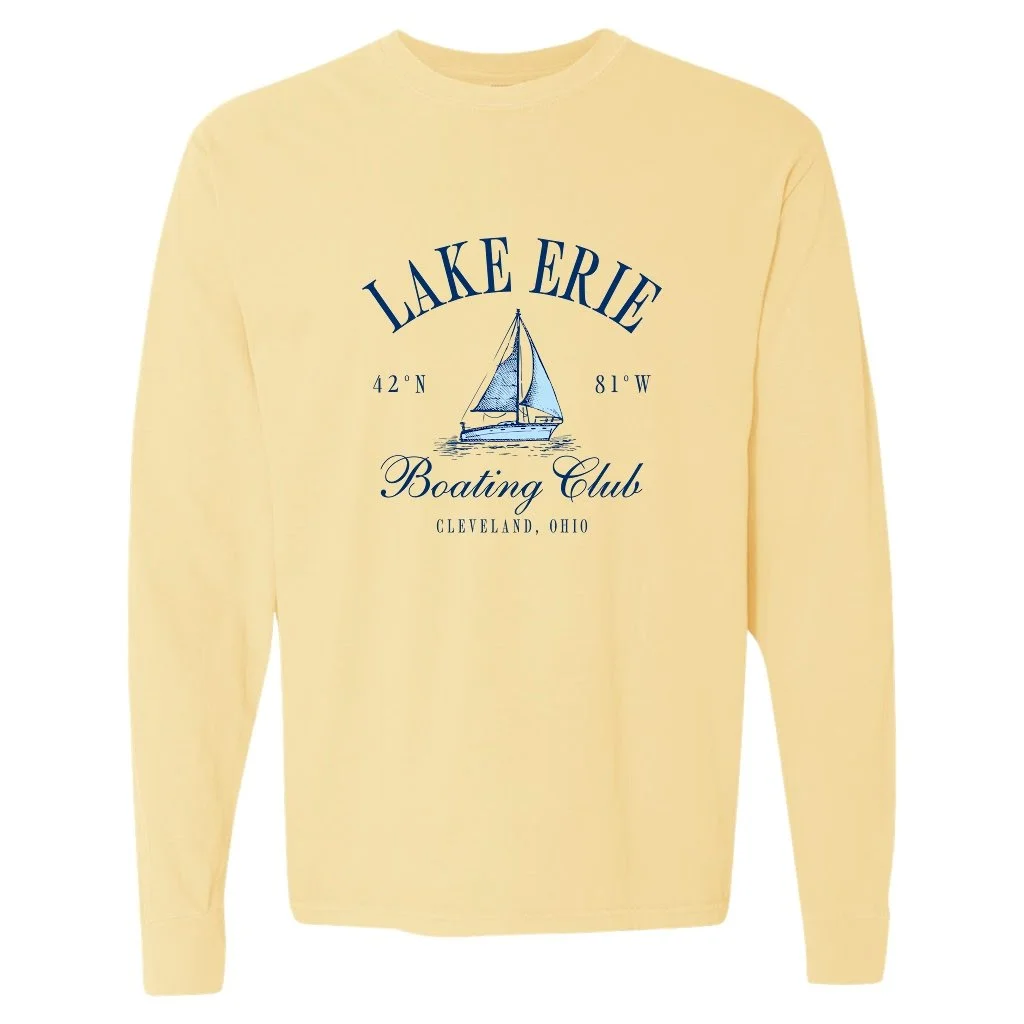 Lake Erie Sailboat Long Sleeve Tee