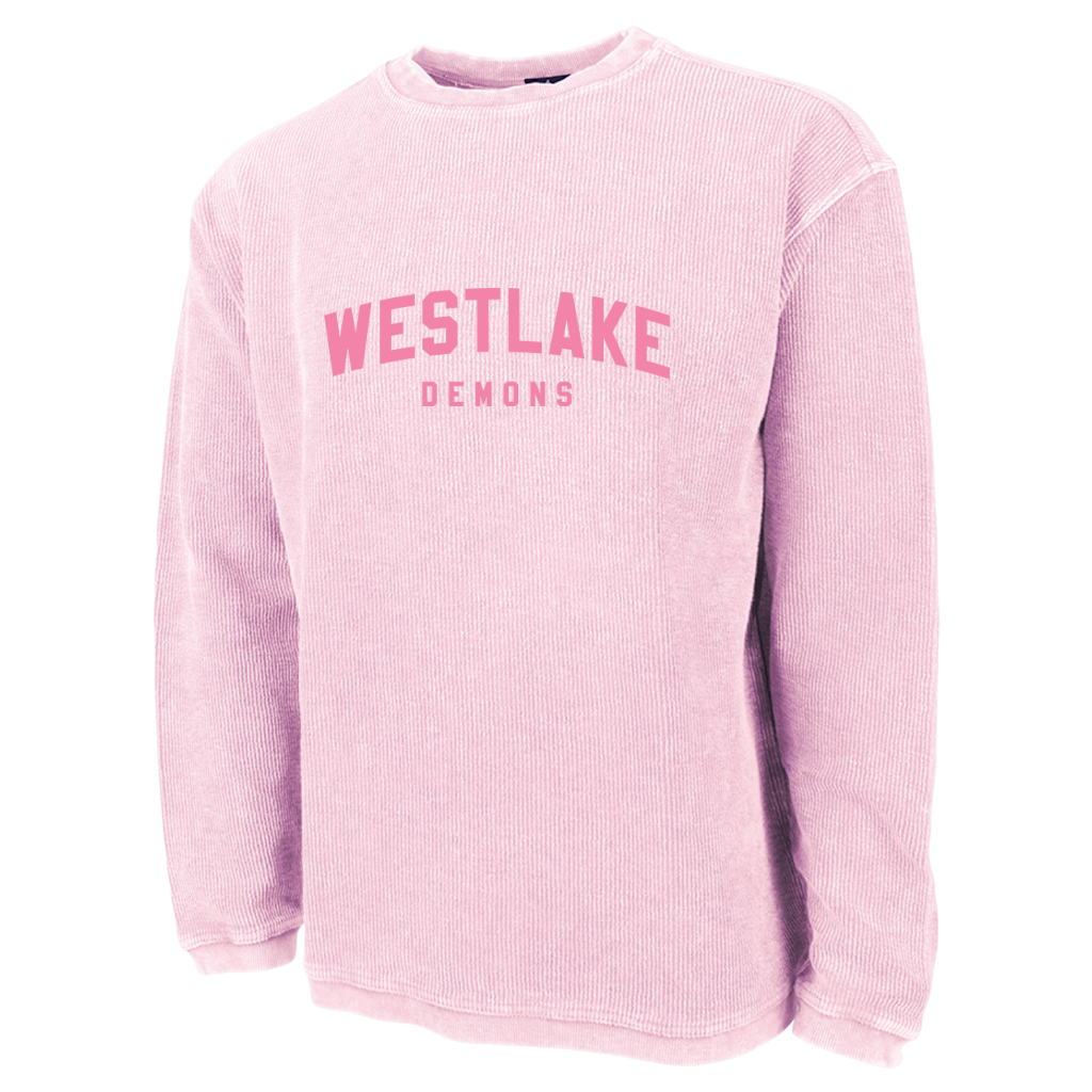 Westlake Ribbed Crewneck - Pink