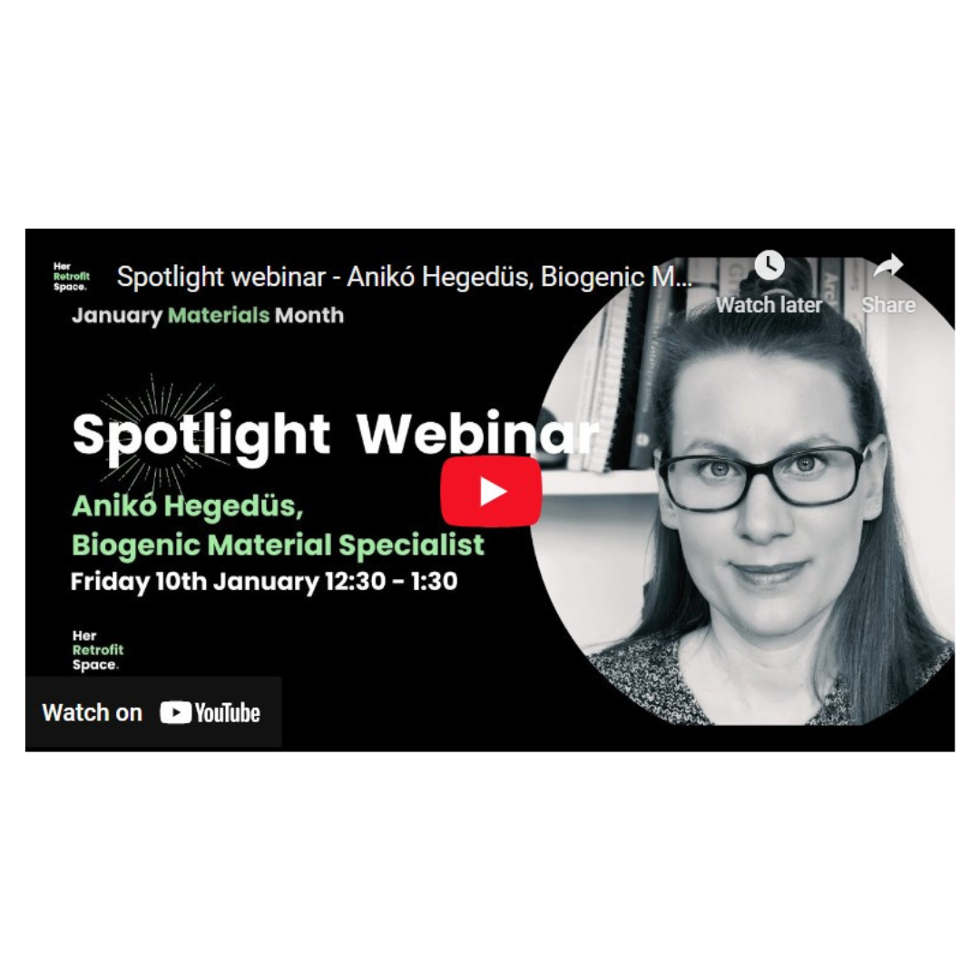On-line webinar, Retrofit with low-impact materials, Her Retrofit Space
