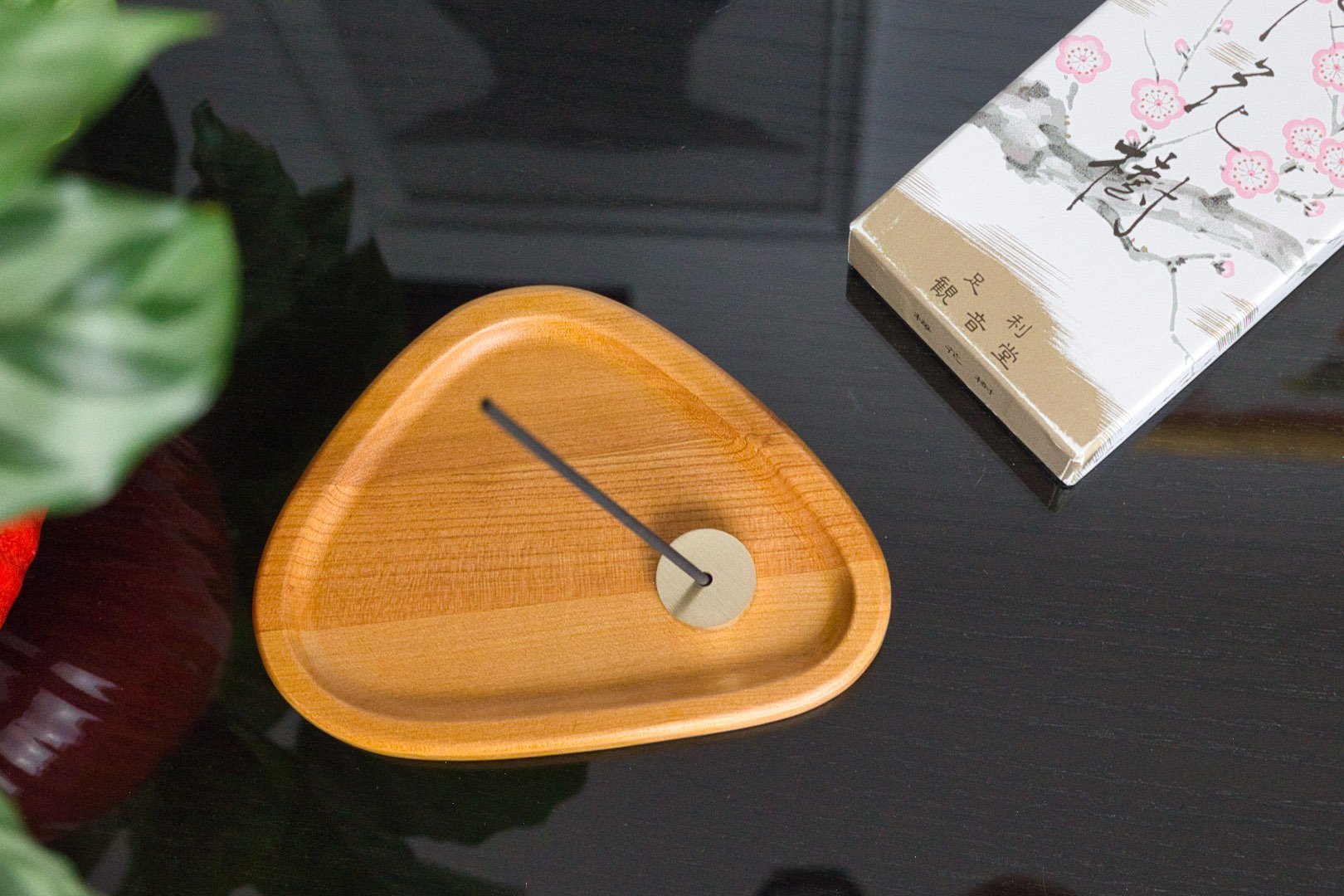 Porte-encens japonais cerisier - Atelier Samo - Vue de haut