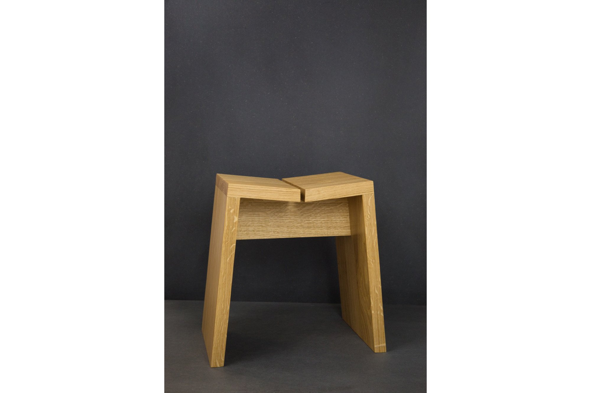 Tabouret japonais en chêne - atelier Samo