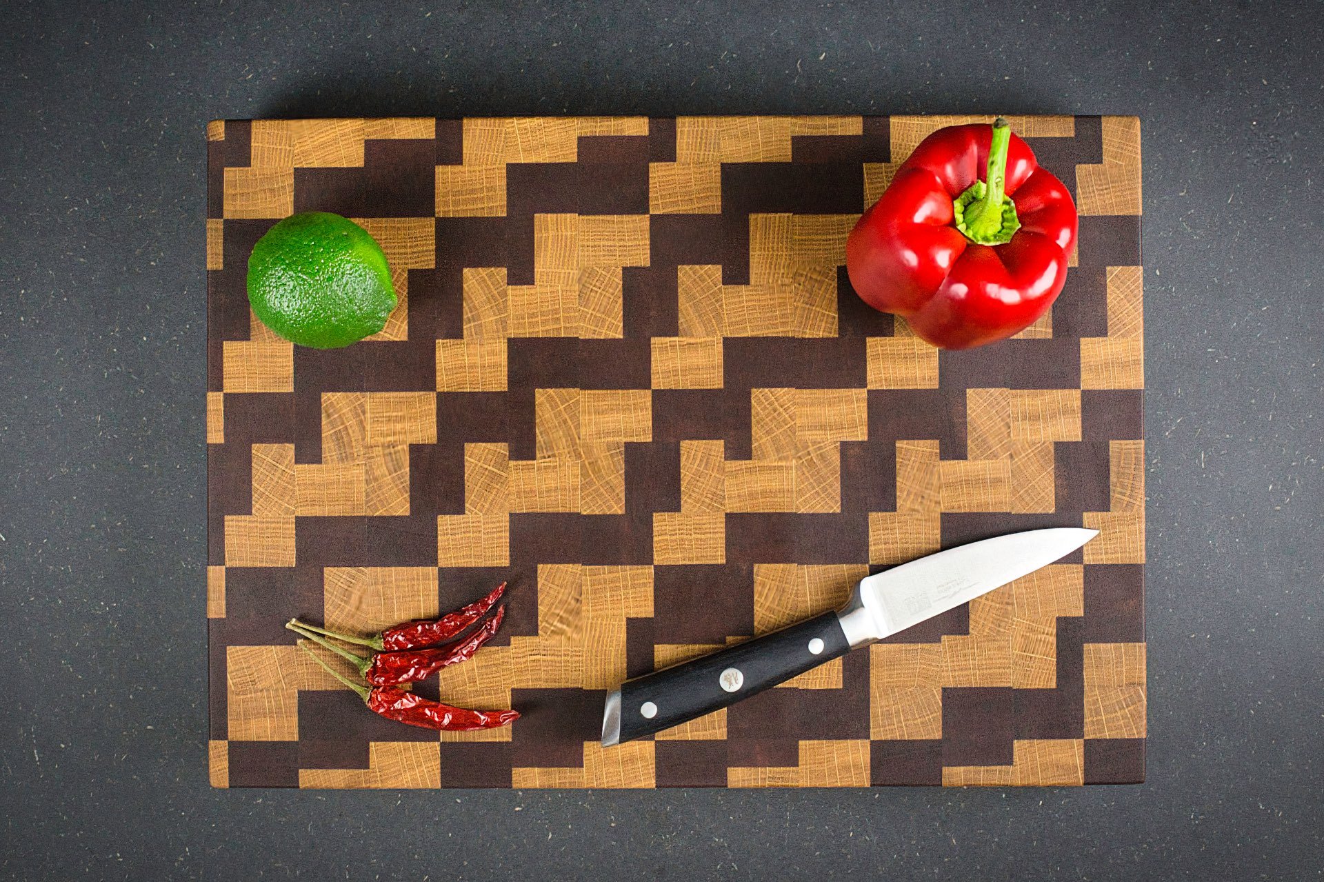 Planche à découper en bois de bout - Atelier Samo