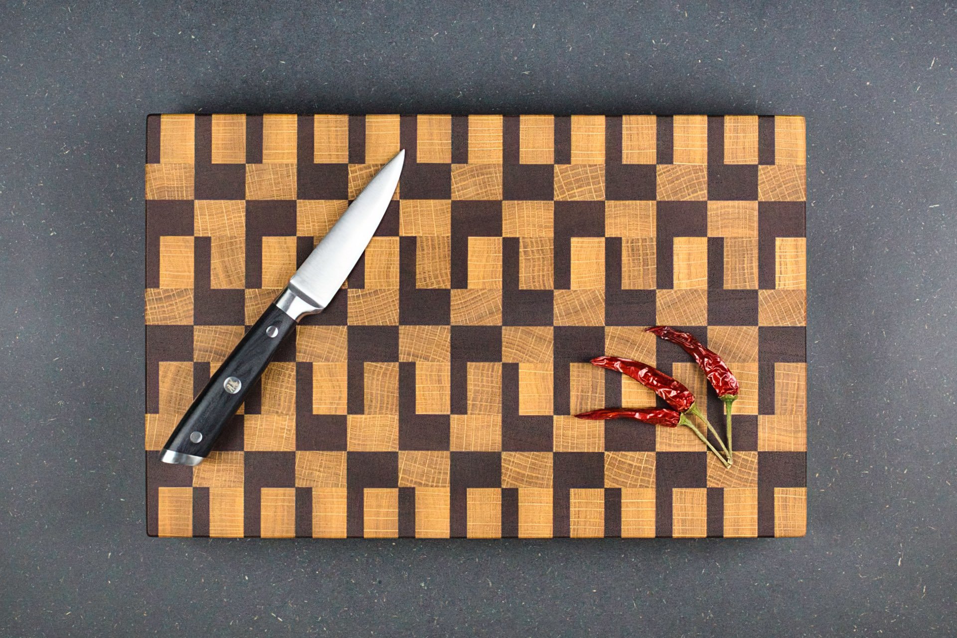 Planche à découper en bois de bout - Modèle unique - Atelier Samo - Dijon