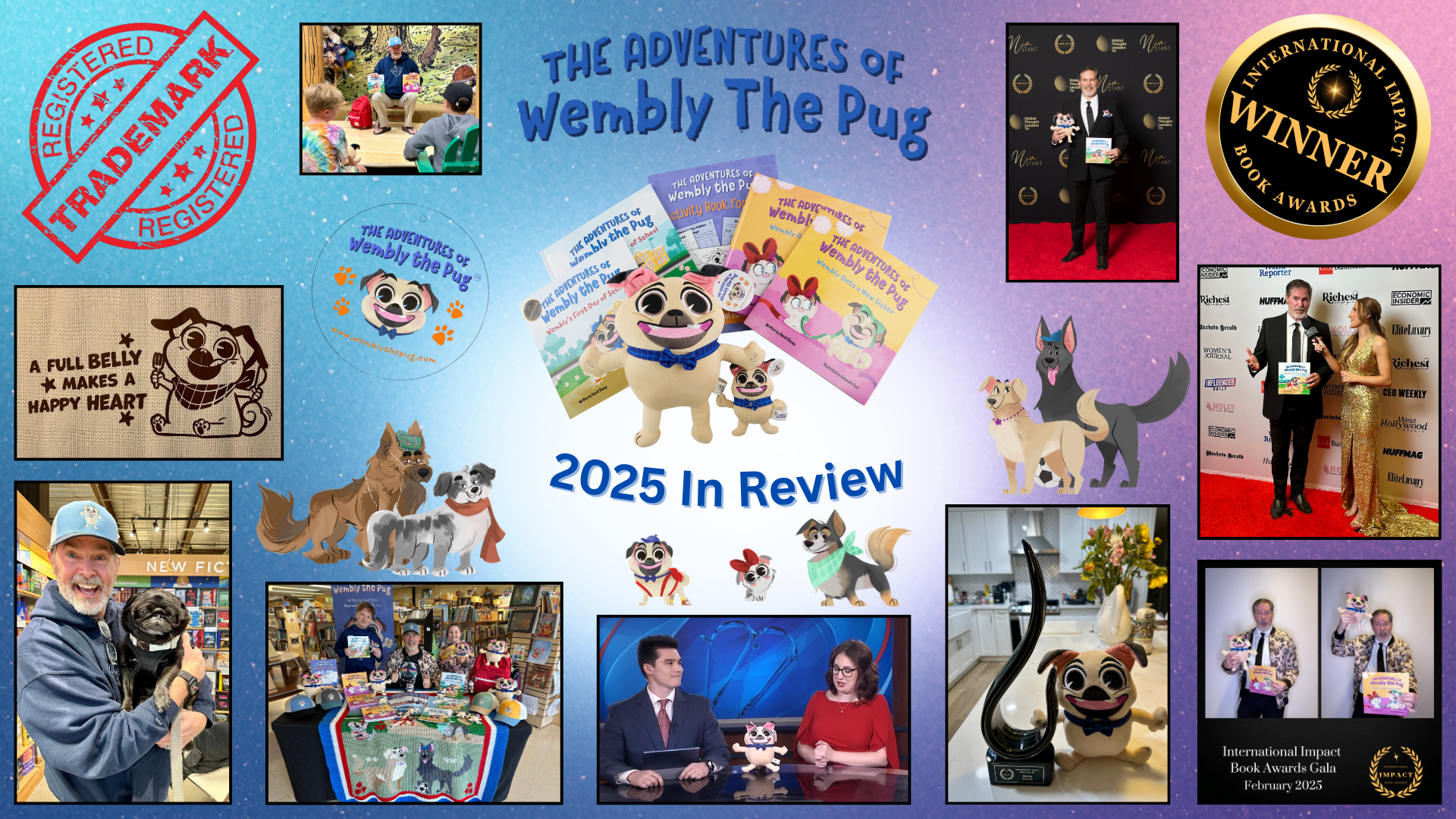 2025 was the year of "Behind the Scenes" growth for Wembly the Pug. 🐾