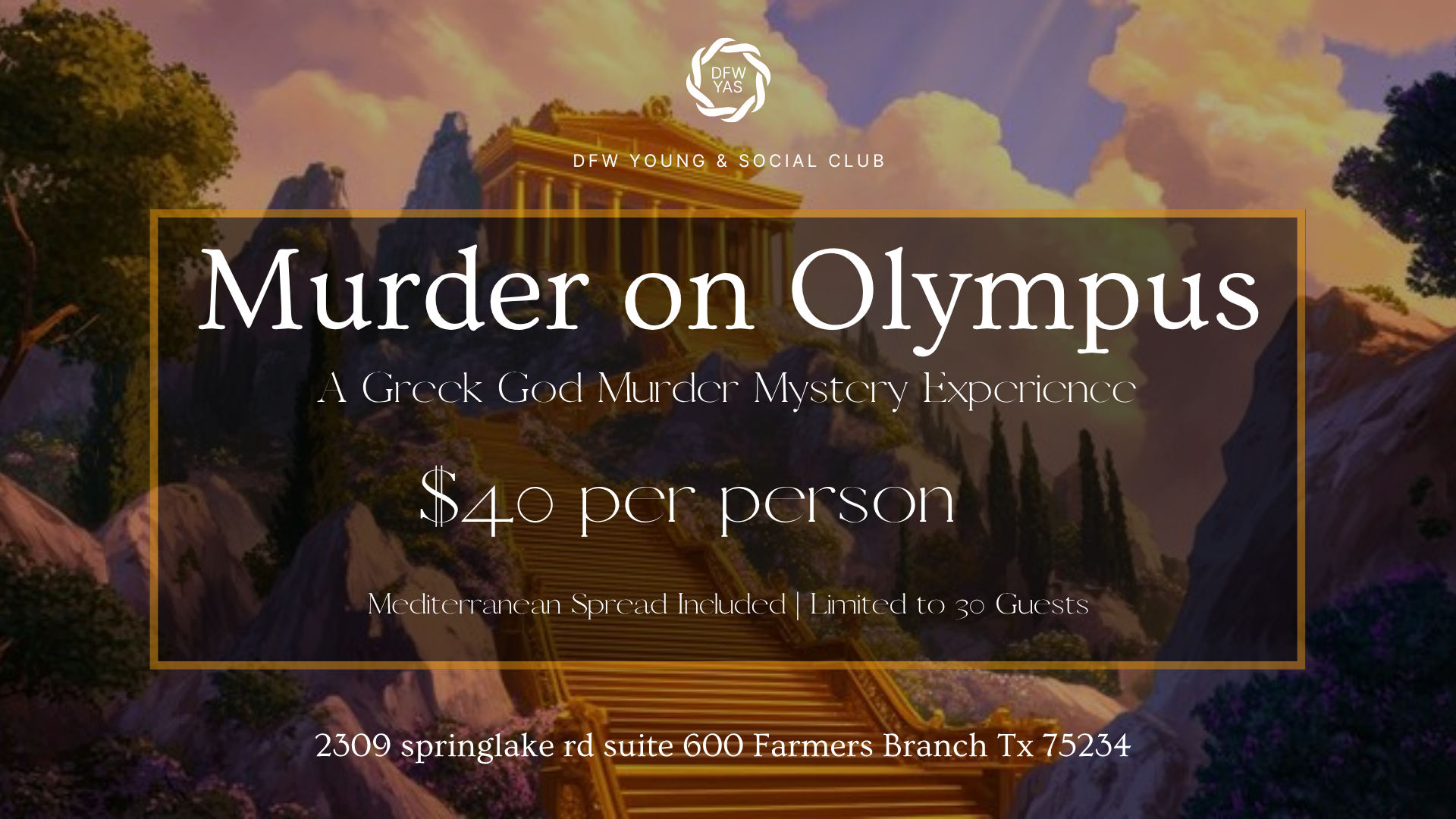 Murder on Olympus | A Greek Gods Murder Mystery