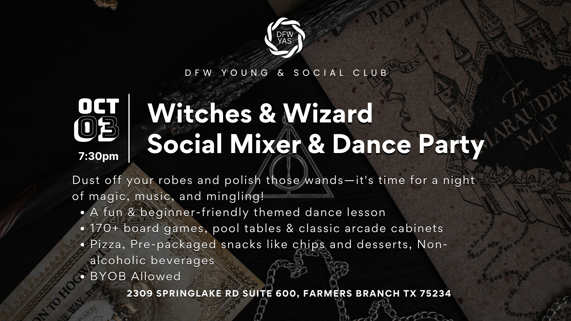 Witches & Wizards Social Mixer and Dance Party