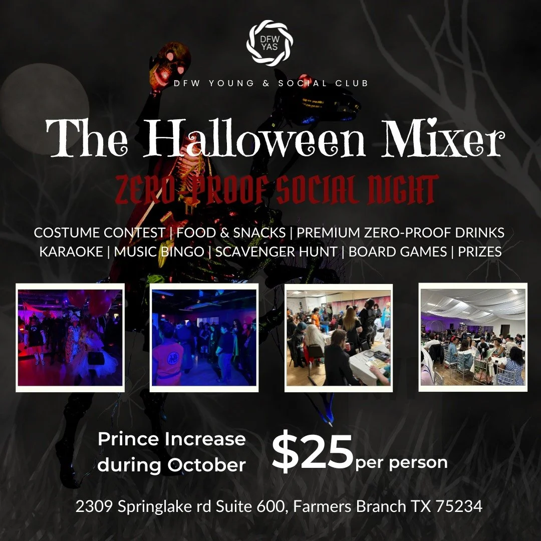 🎃 Halloween without the hangover? Yes, please. 👻

Tonight&rsquo;s your last chance to grab Early Bird tickets for our Halloween Mixer: A Zero-Proof Social Night &mdash; an alcohol-free celebration packed with costumes, games, food, and plenty of wa