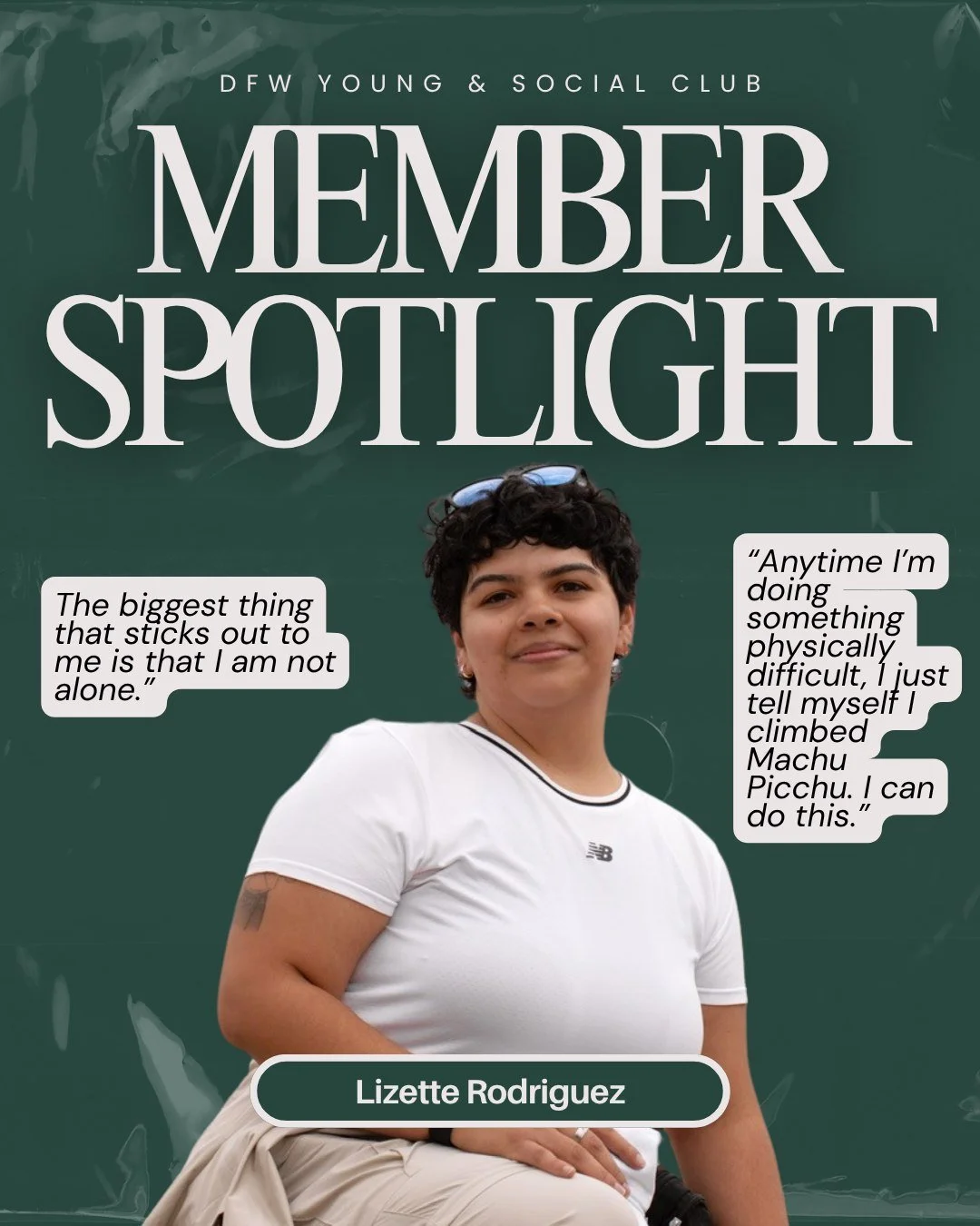 This Member Spotlight features Lizette, whose story is honest, brave, and full of the kind of growth that inspires all of us. She shares what it was like moving to DFW, exploring new passions, discovering dance, and finding connection in our communit
