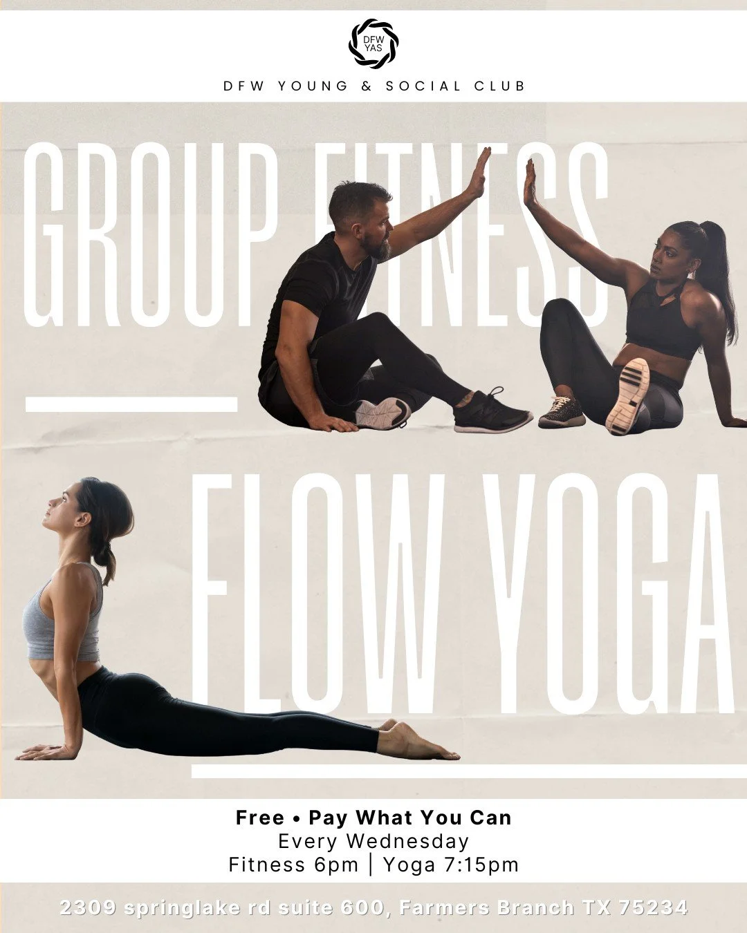 💪✨ Two ways to recharge your Wednesday evenings ✨🧘

Looking for a fun, approachable way to move your body midweek? We&rsquo;ve got you covered with two back-to-back classes that keep wellness simple, social, and accessible.

6:00 PM &ndash; Group F