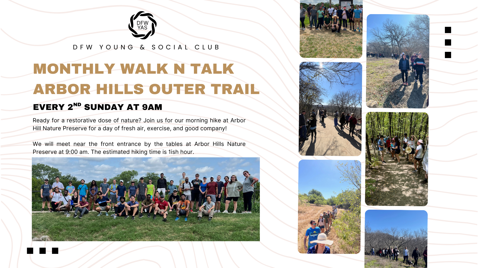 Monthly Walk N Talk at Arbor Hills Outer Trail