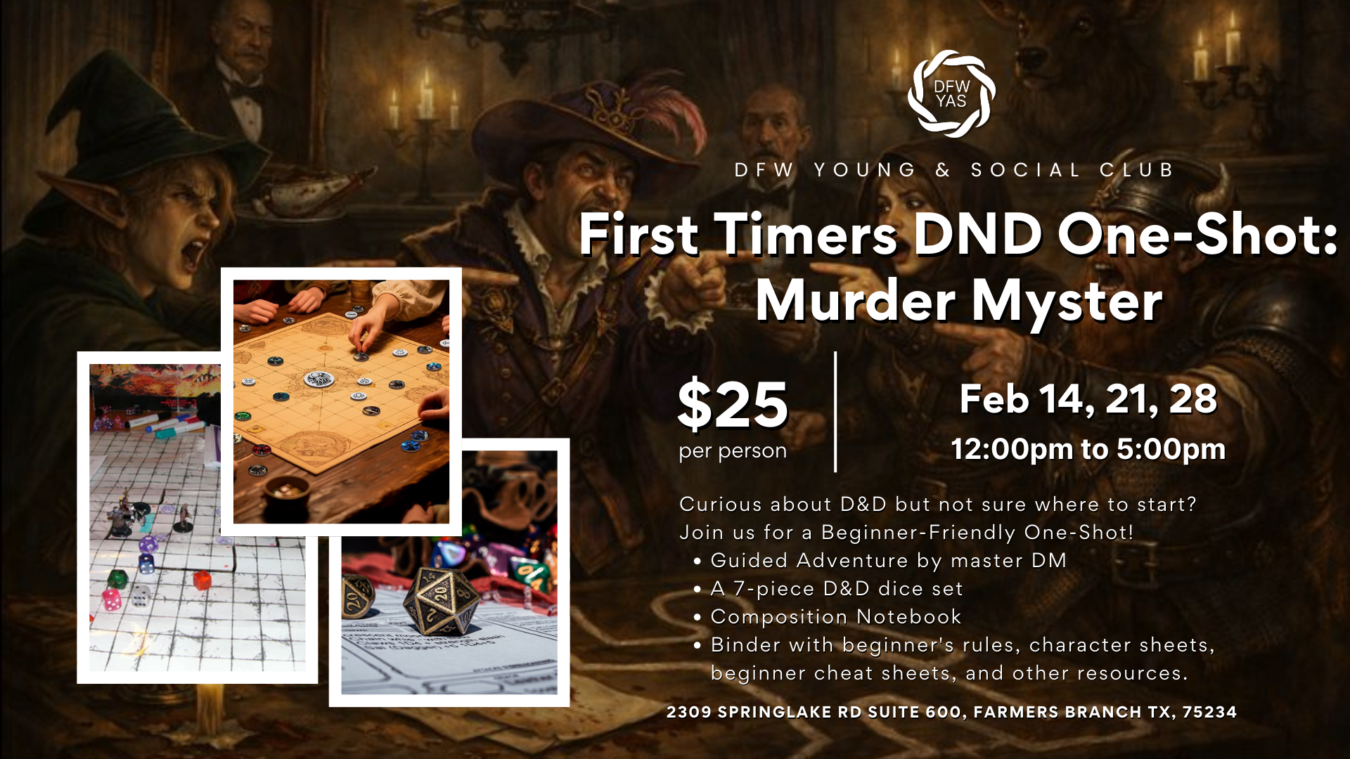 D&amp;D for First Timers | One-Shot: Murder Mystery