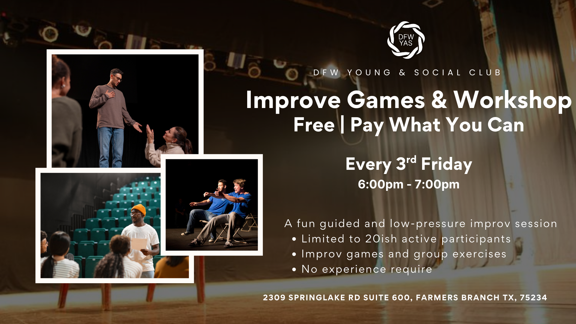 Improv Games &amp; Workshop | Free/Pay What You Can