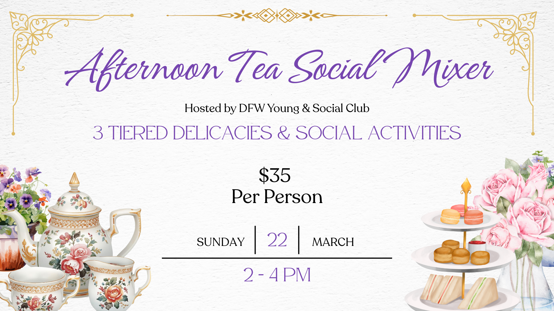 Afternoon Tea Social Mixer