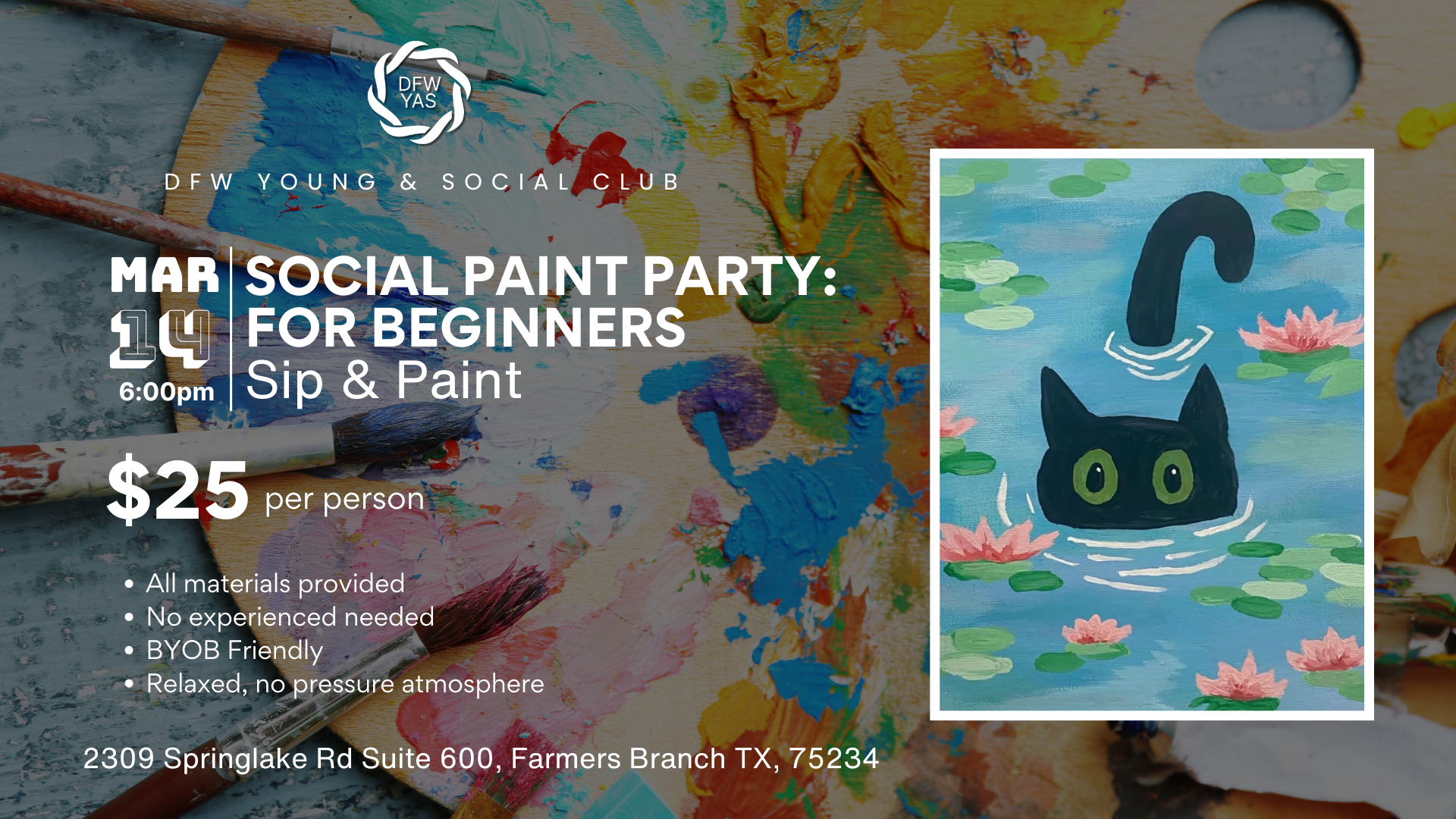 Social Paint Party for Beginners | Sip & Paint