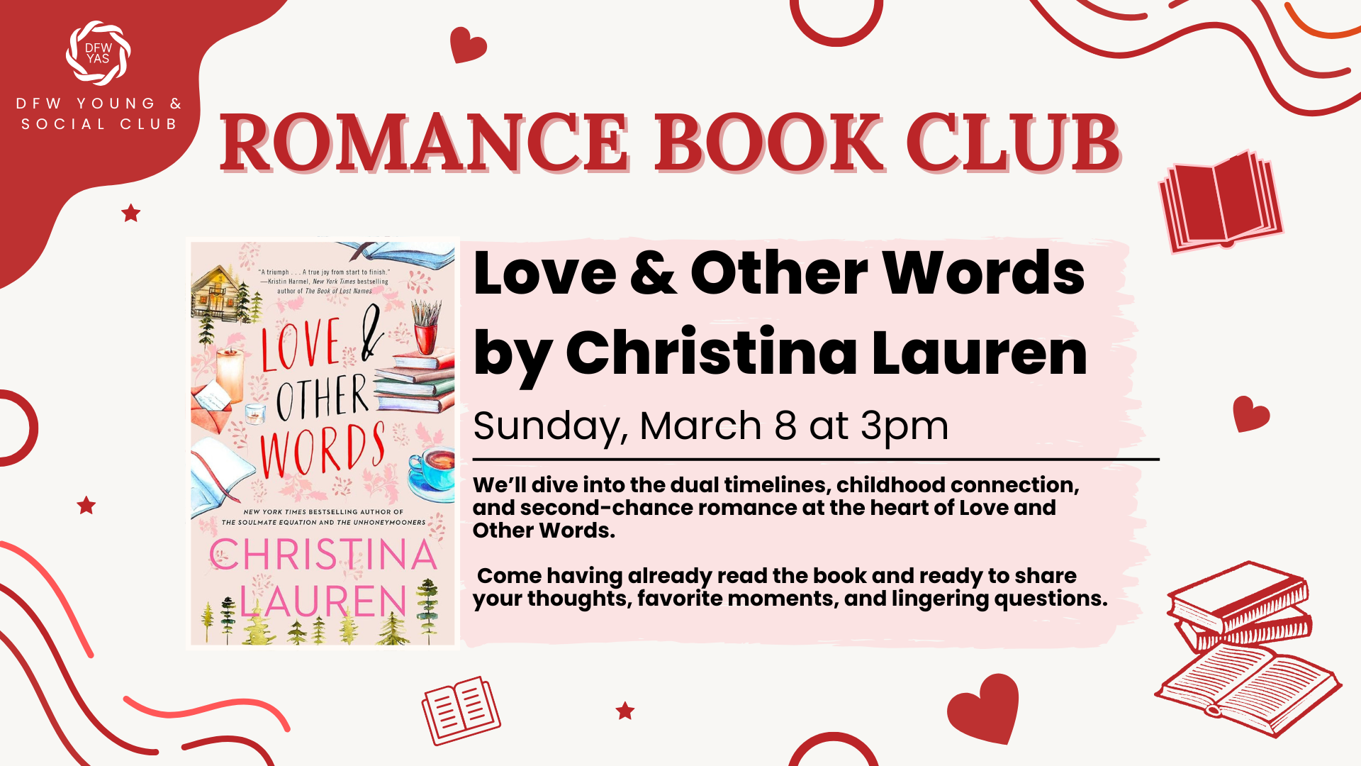 Romance Book Club: Love and Other Words