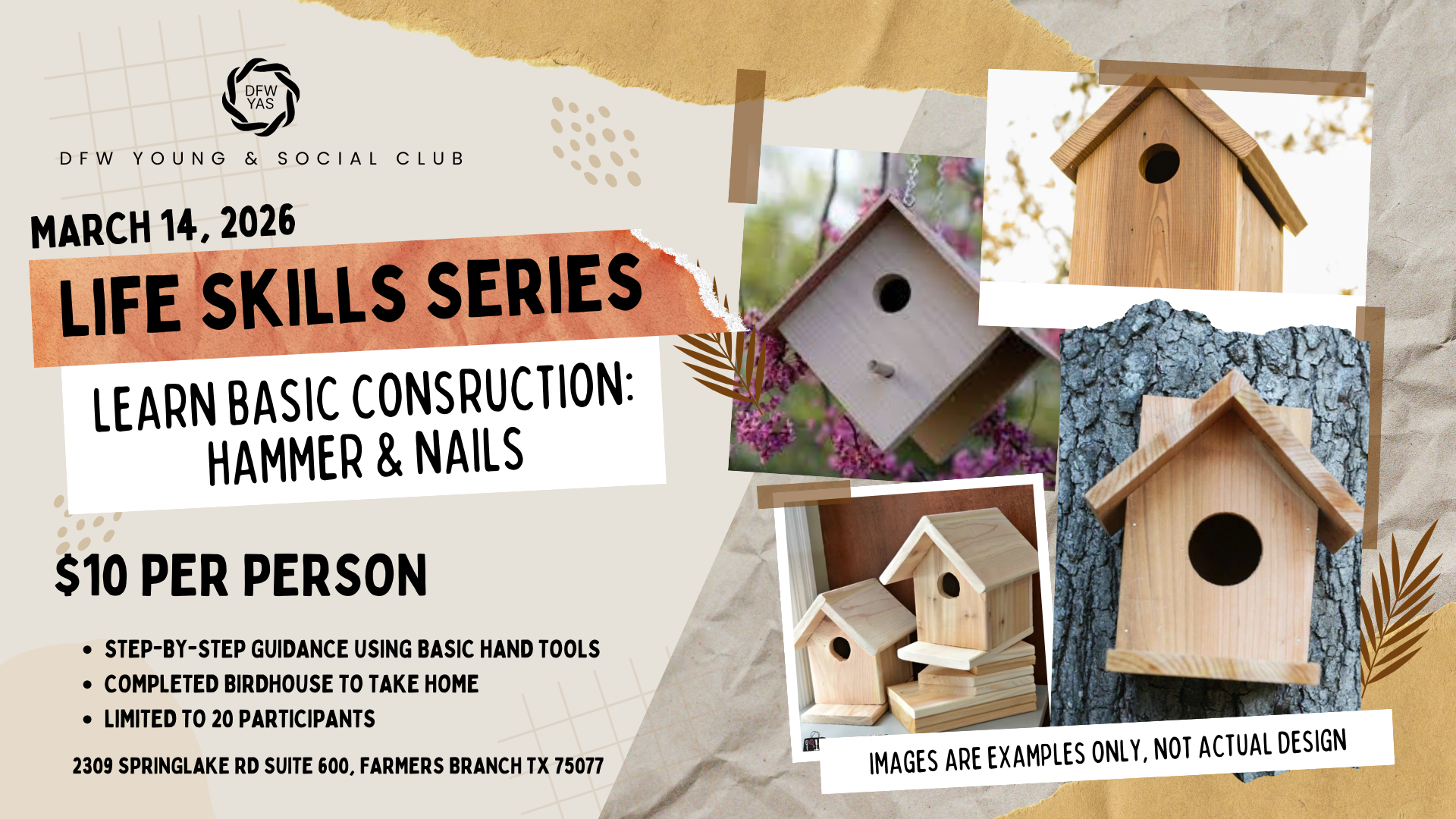 Life Skills: Learn Basic Construction (Hammer & Nails)