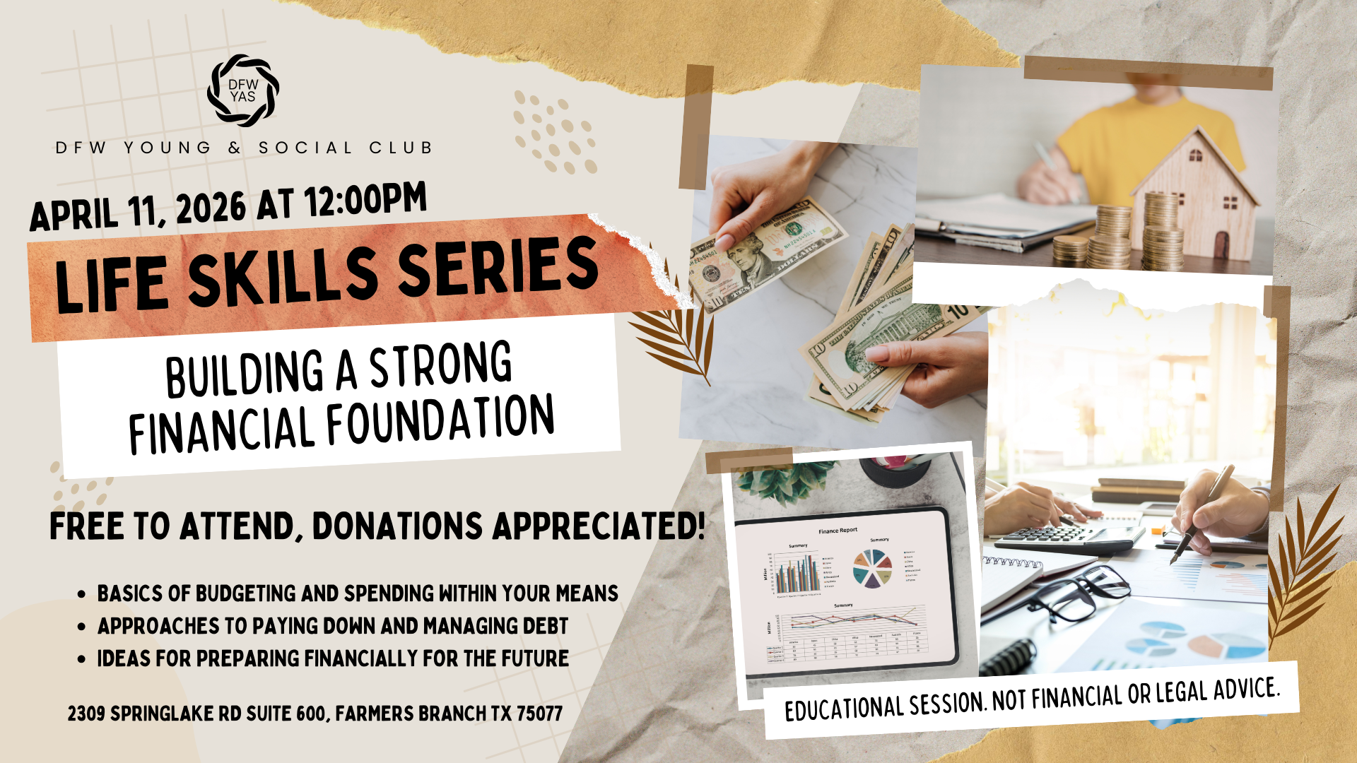 Life Skills Series: Building a Strong Financial Foundation