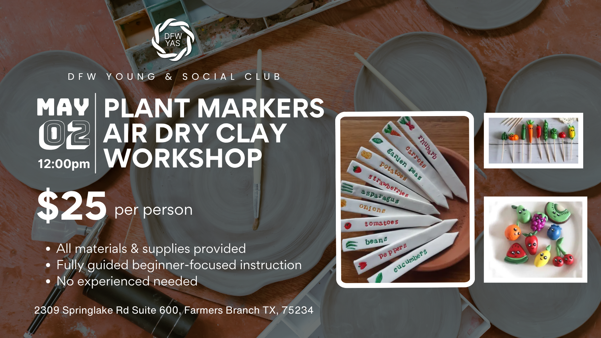 Plant Makers Air-Dry Clay Workshop