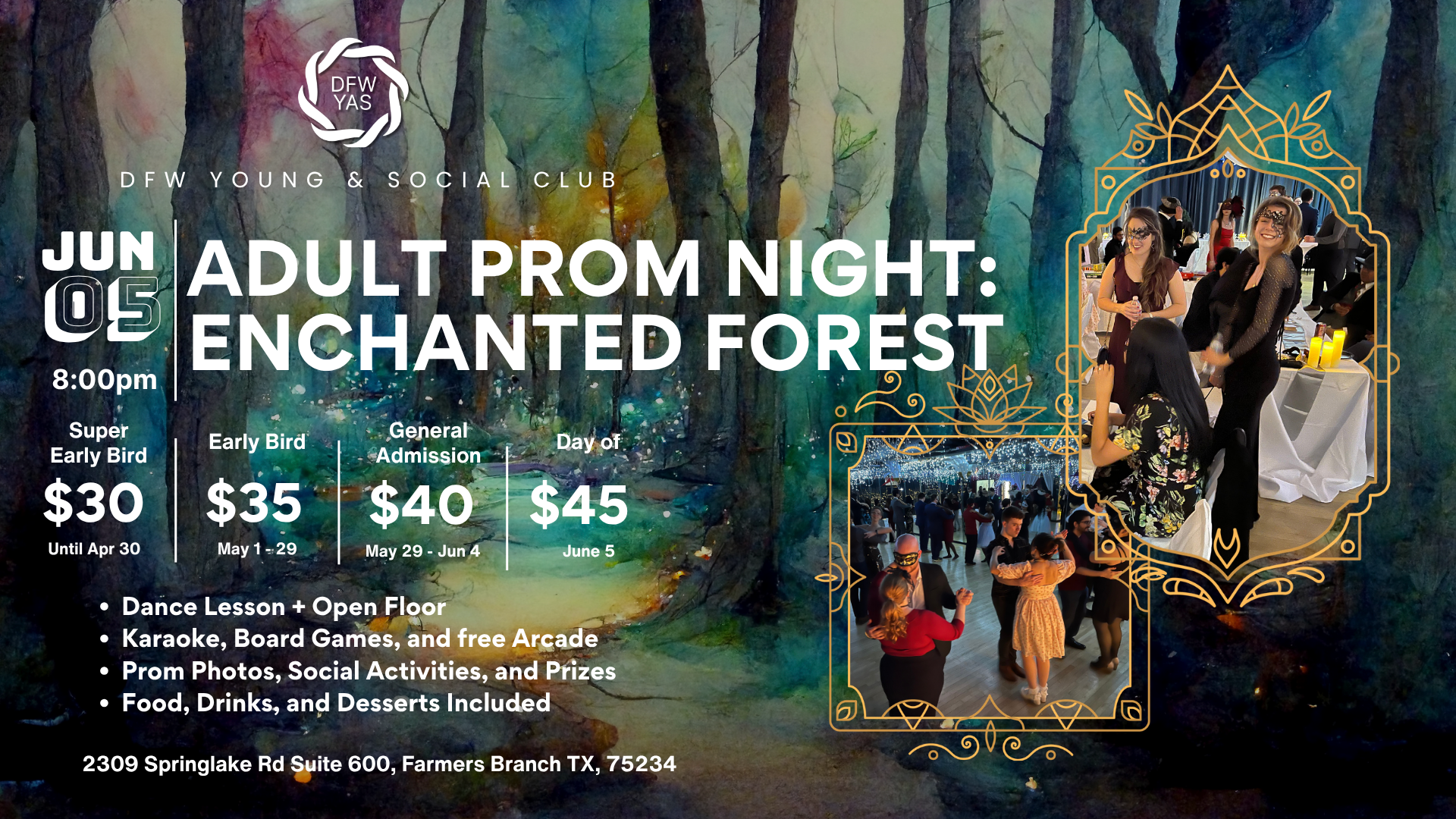Adult Prom Night: Enchanted Forest