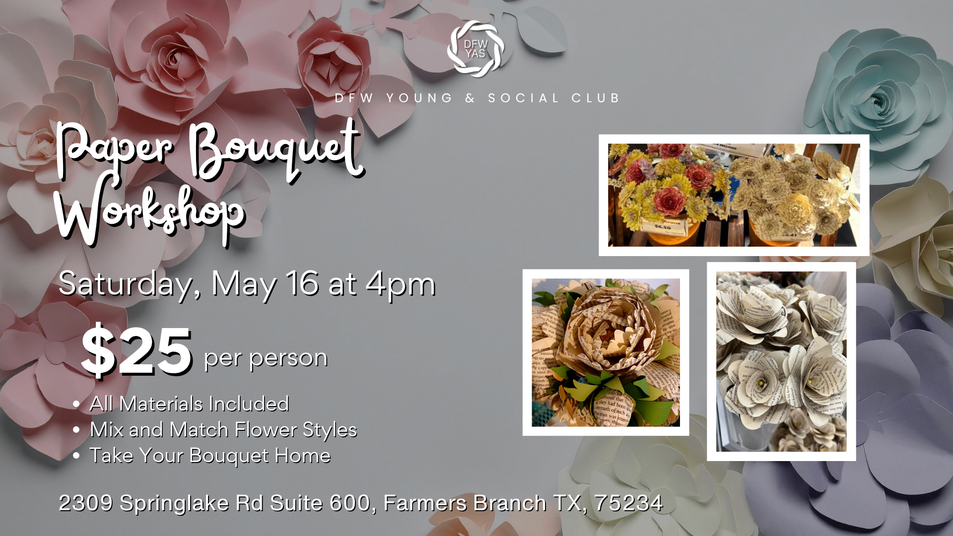 Paper Bouquet Workshop