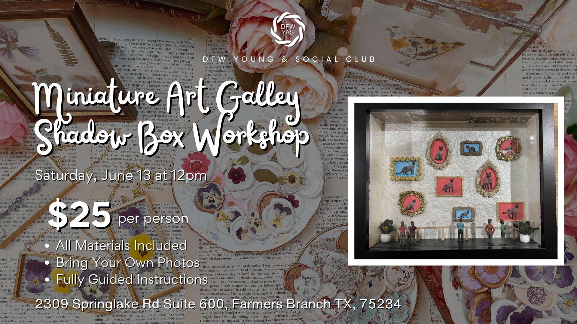 Miniature Art Gallery Shadow Box Workshop