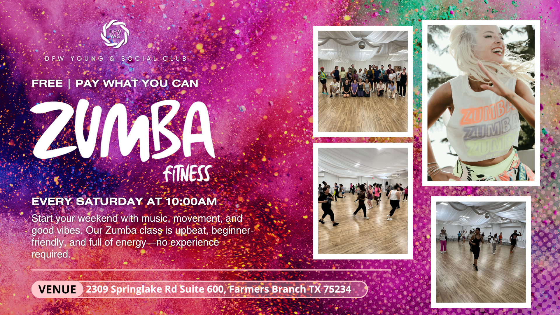 Saturday Morning Zumba Fitness | Free / Pay What You Can
