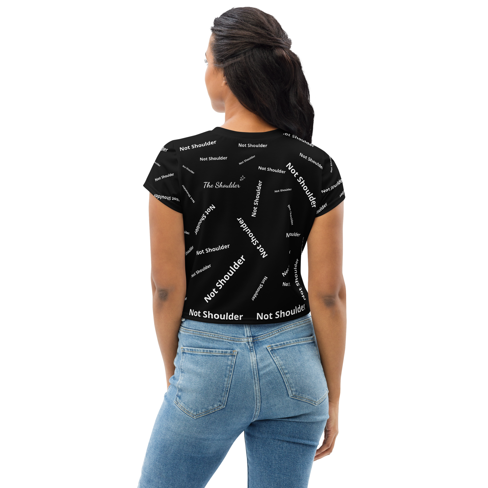 Not A Shoulder Crop Top