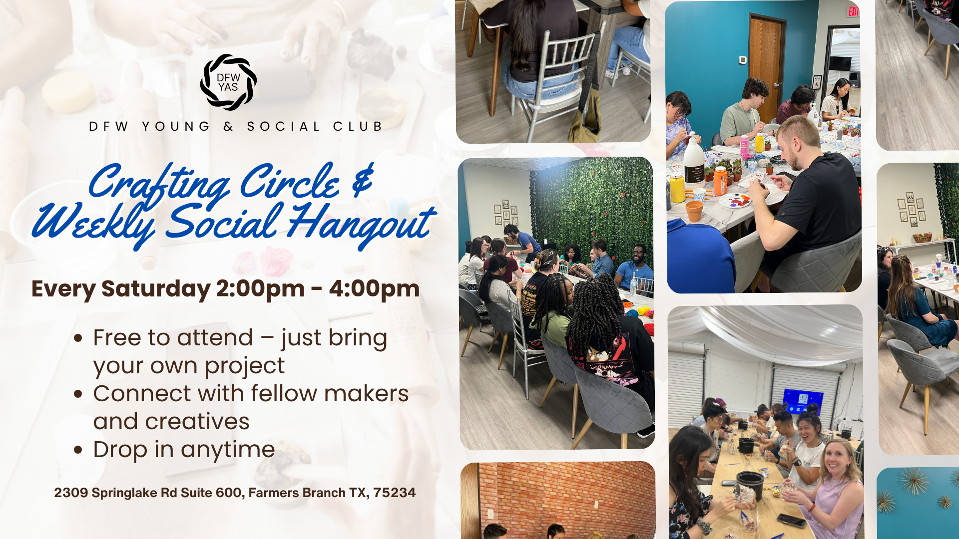 Crafting Circle &amp; Weekly Social Hangout
