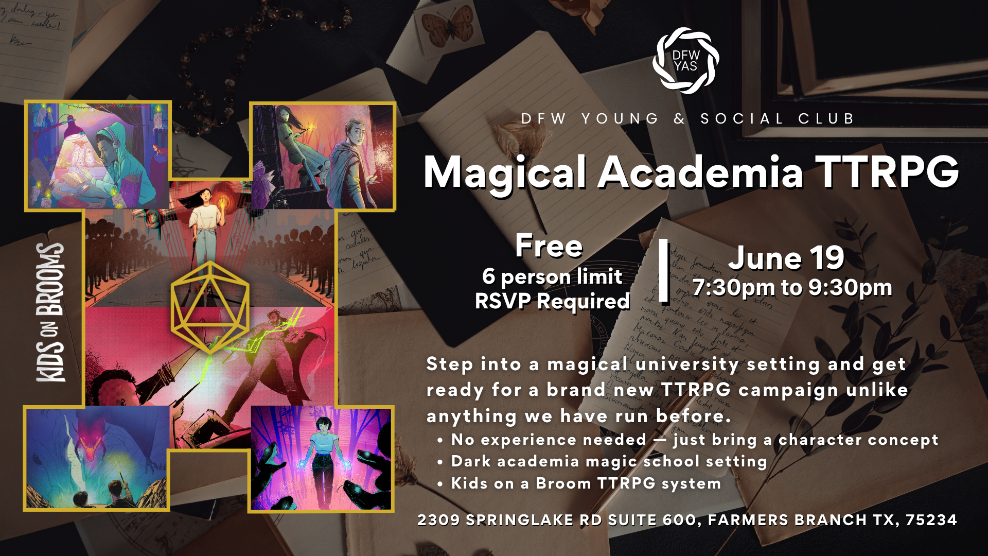 Magical Academia TTRPG | Free Session 0 | Kids on Brooms
