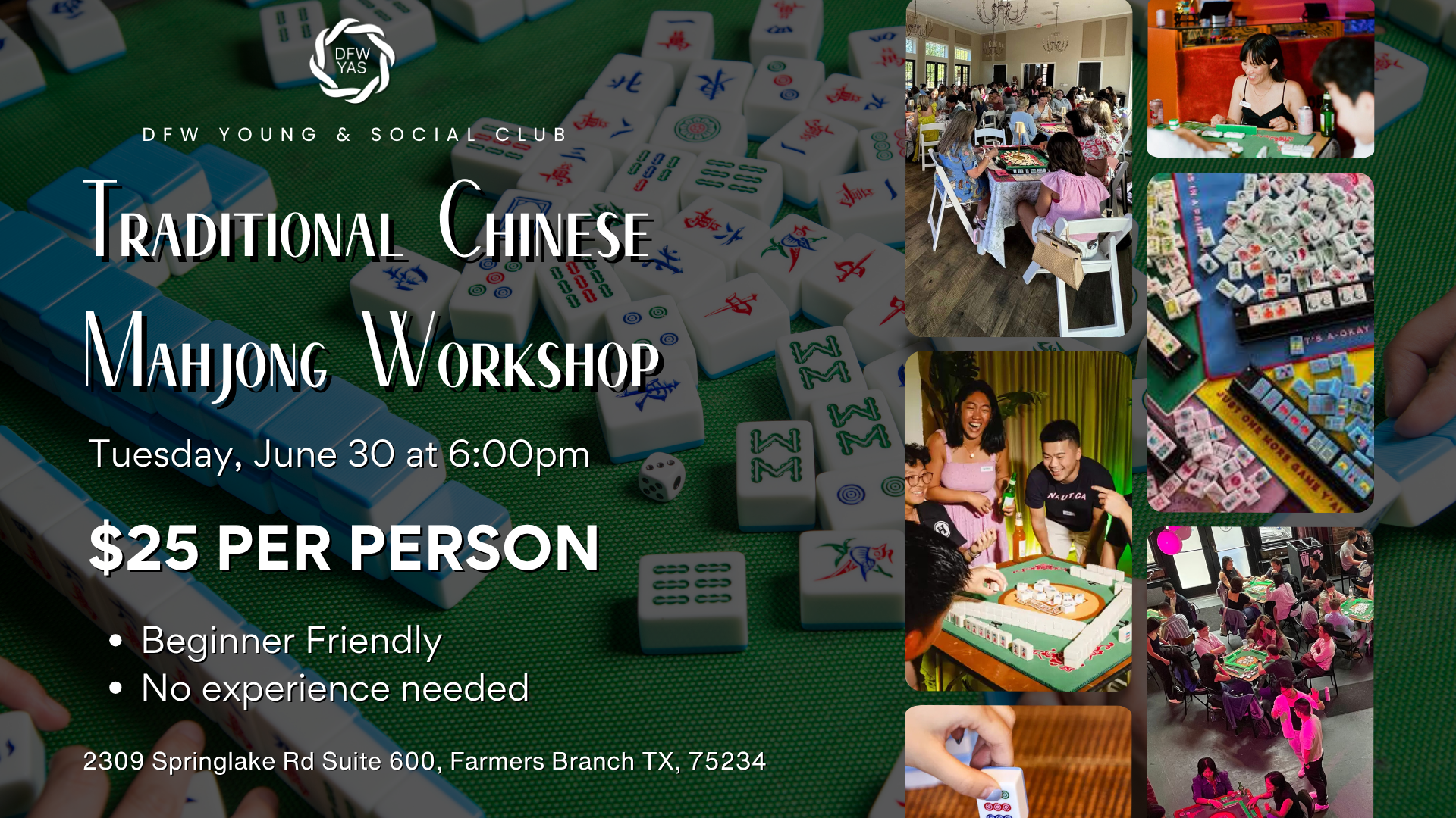 Traditional Chinese Mahjong Workshop