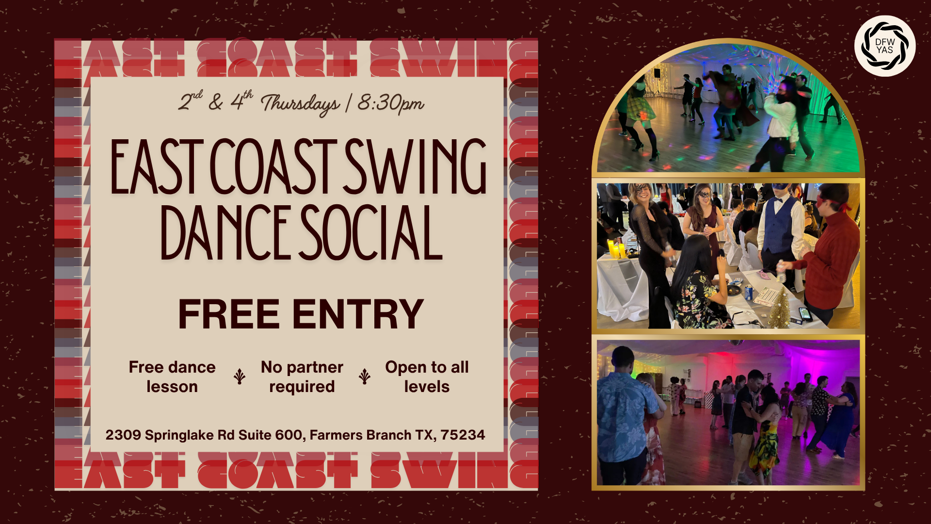 Free East Coast Swing Dance Social | Beginner Class Included