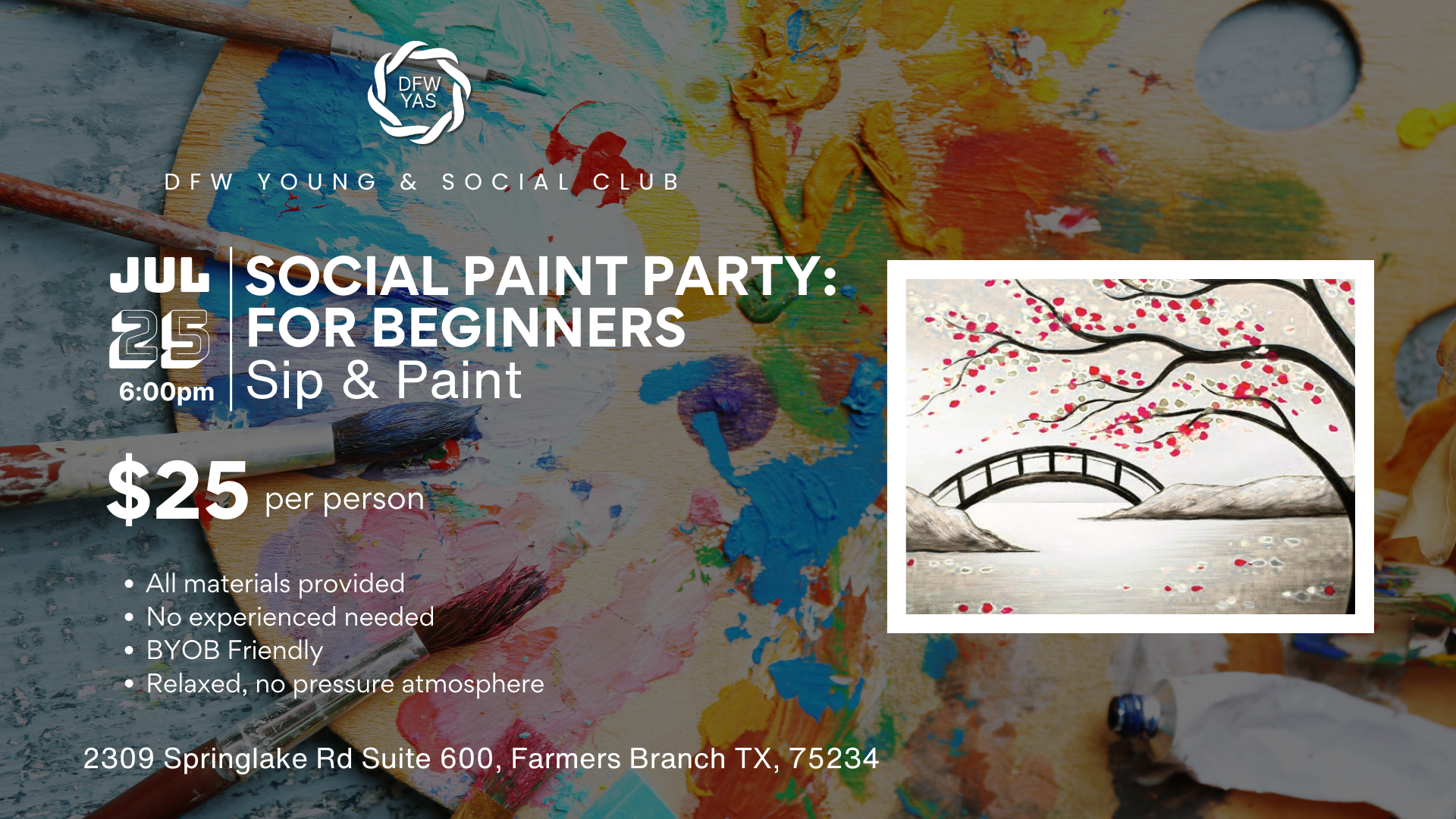 Social Paint Party for Beginners | Sip &amp; Paint