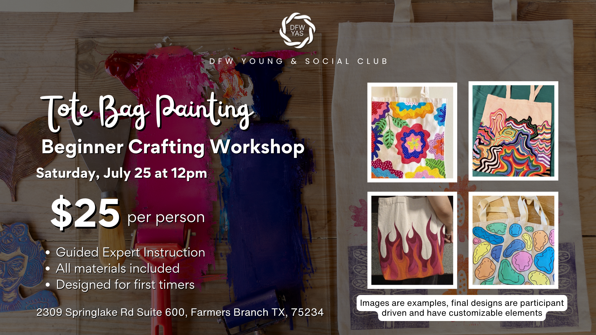 Tote Bag Painting Workshop