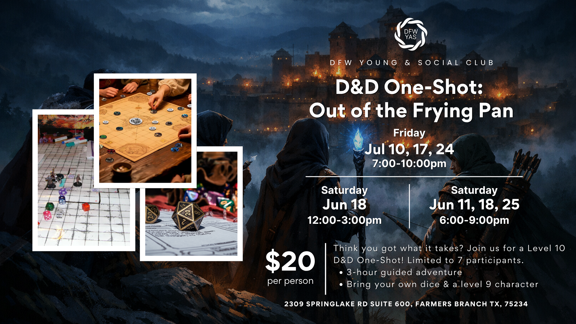 D&amp;D One-Shot: Out of the Frying Pan