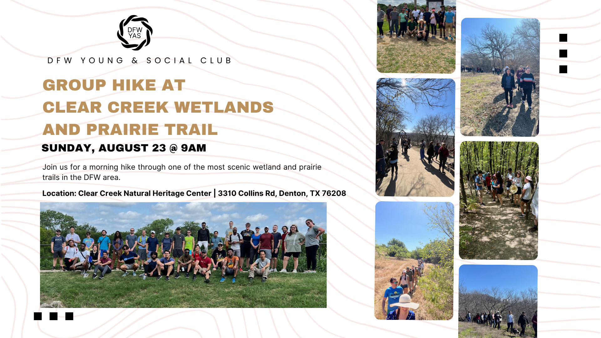 Group Hike at Clear Creek Wetlands and Prairie Trail