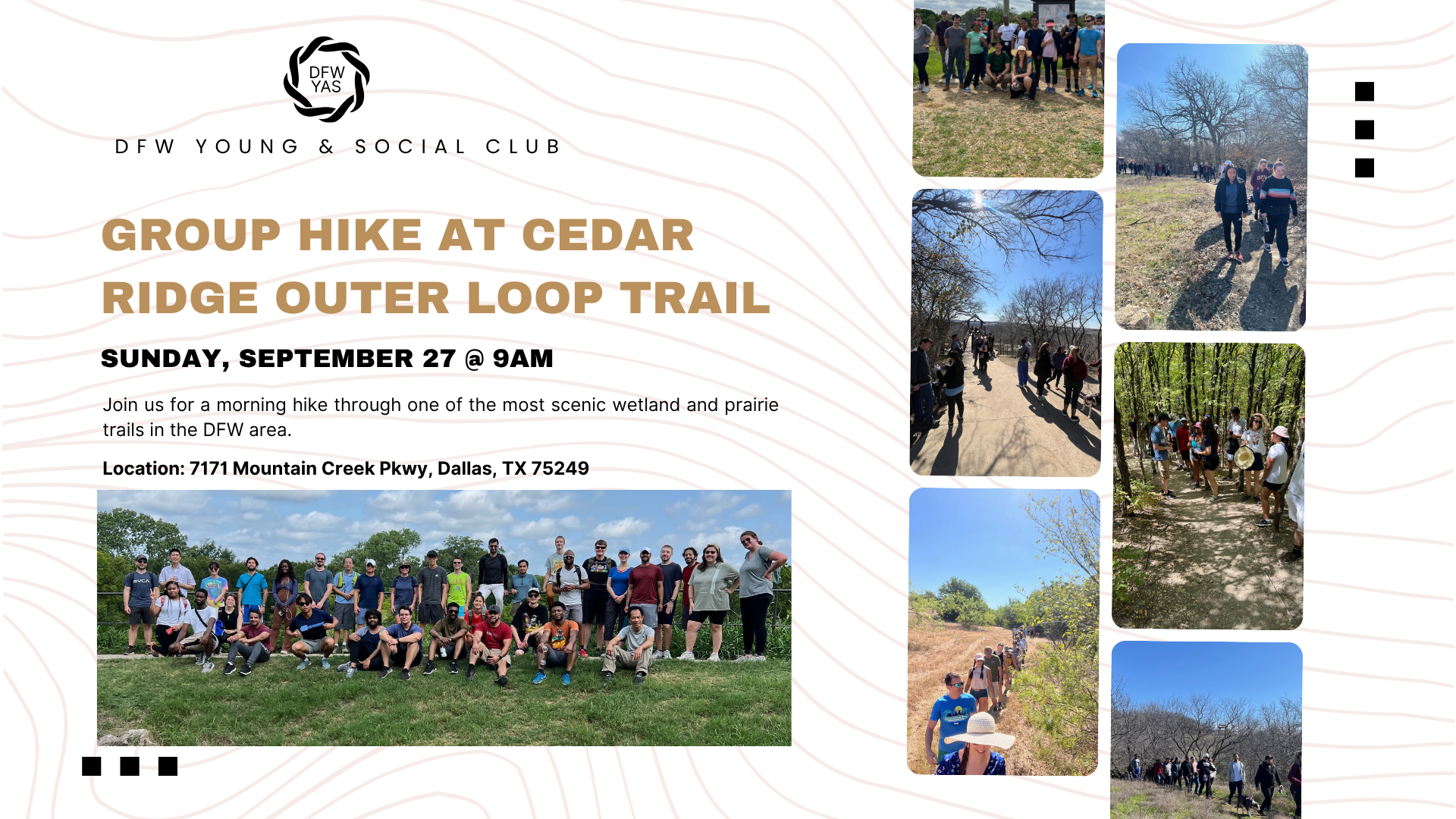 Group Hike at Cedar Ridge Outer Loop Trail