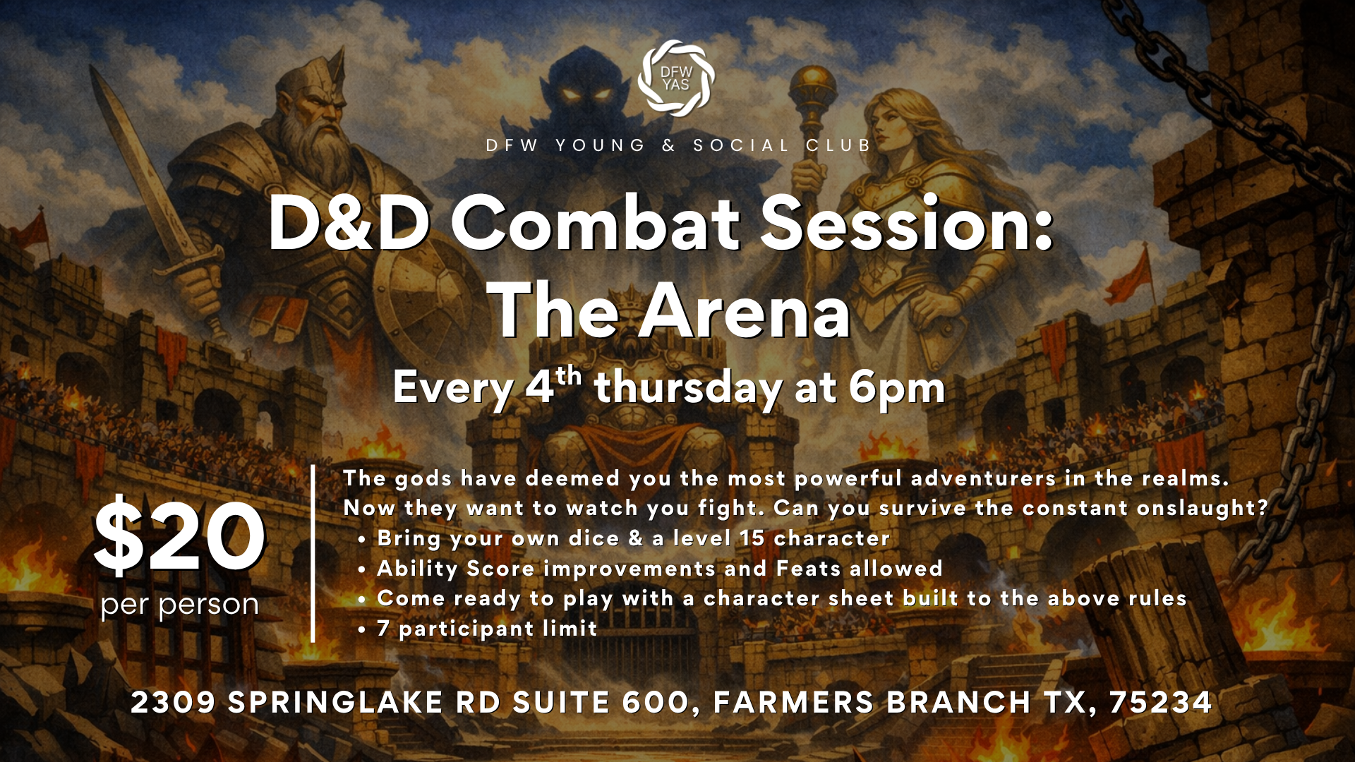 D&amp;D Combat Session: The Arena