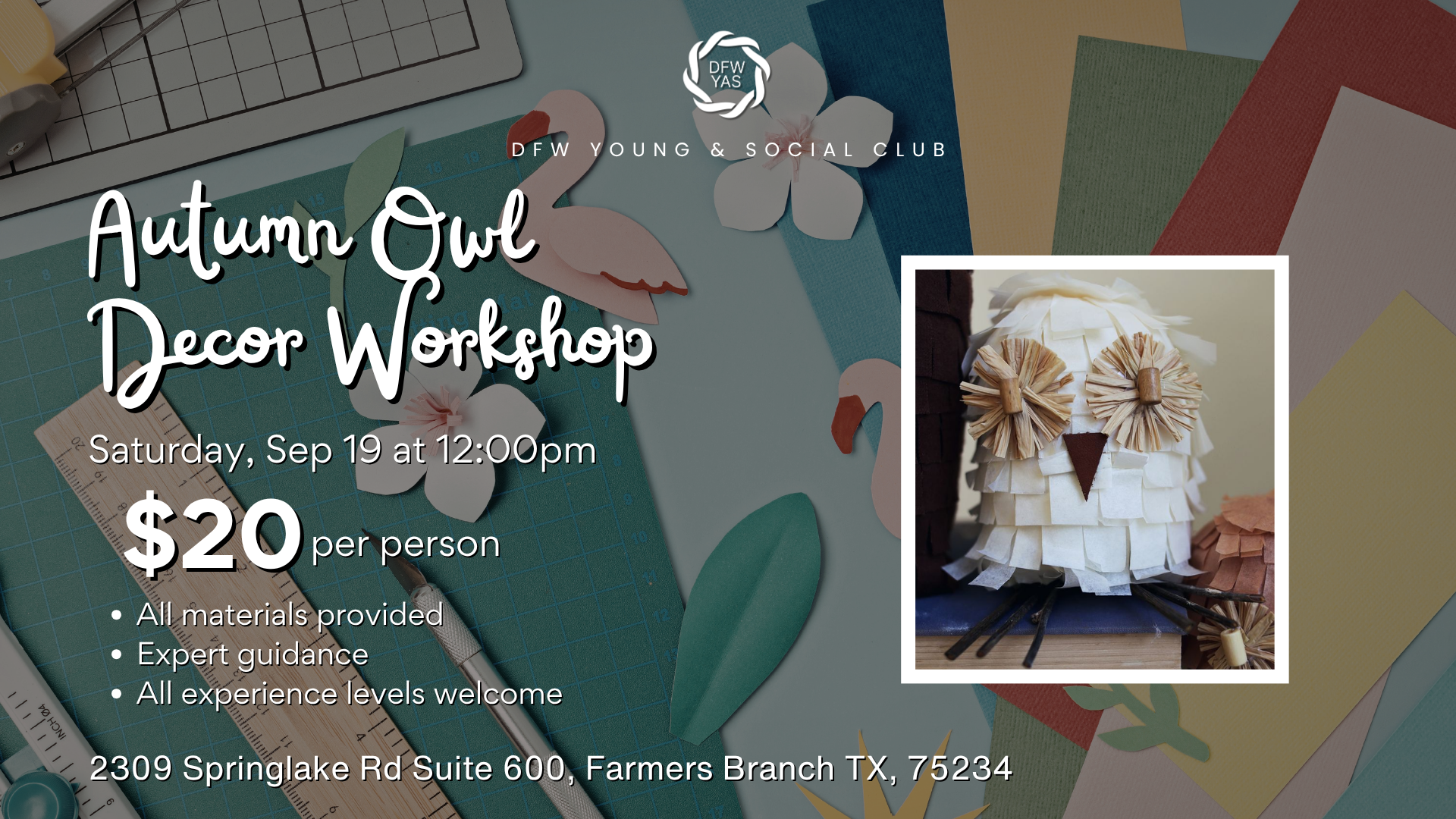 Autumn Owl Decor Workshop
