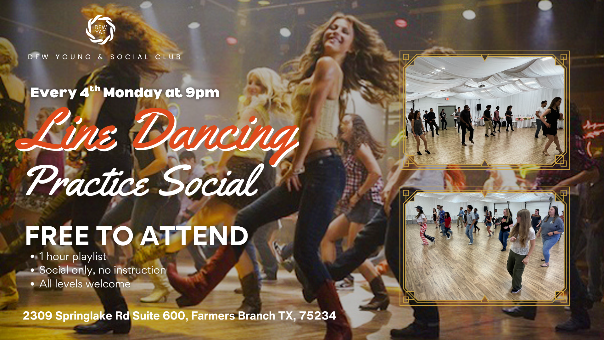 Monday Night Line Dancing Practice Social