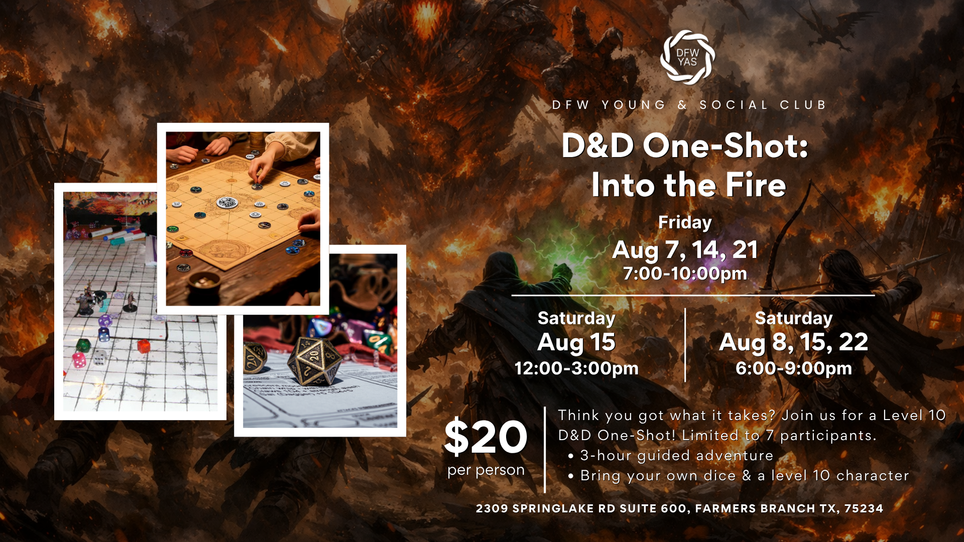 D&amp;D One-Shot: Into the Fire