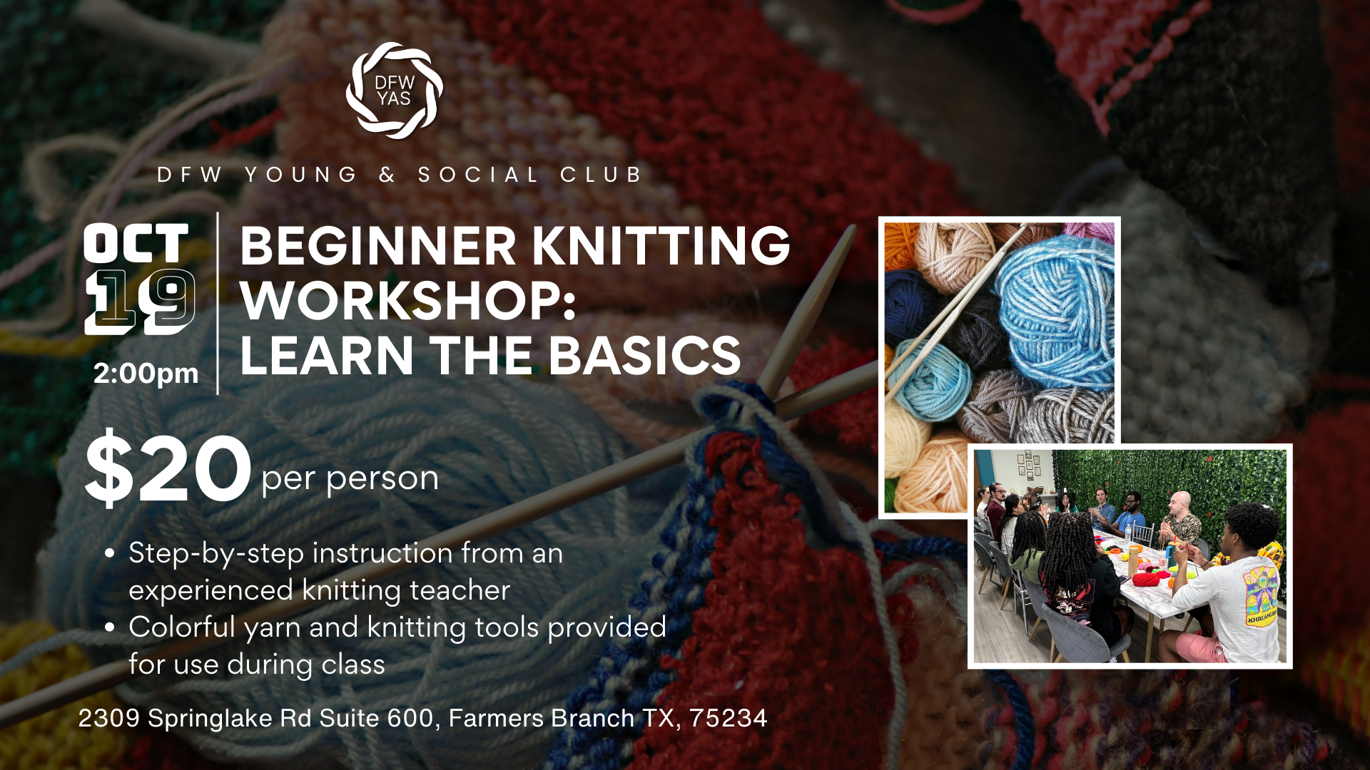 Beginner Knitting Workshop: Learn the Basics