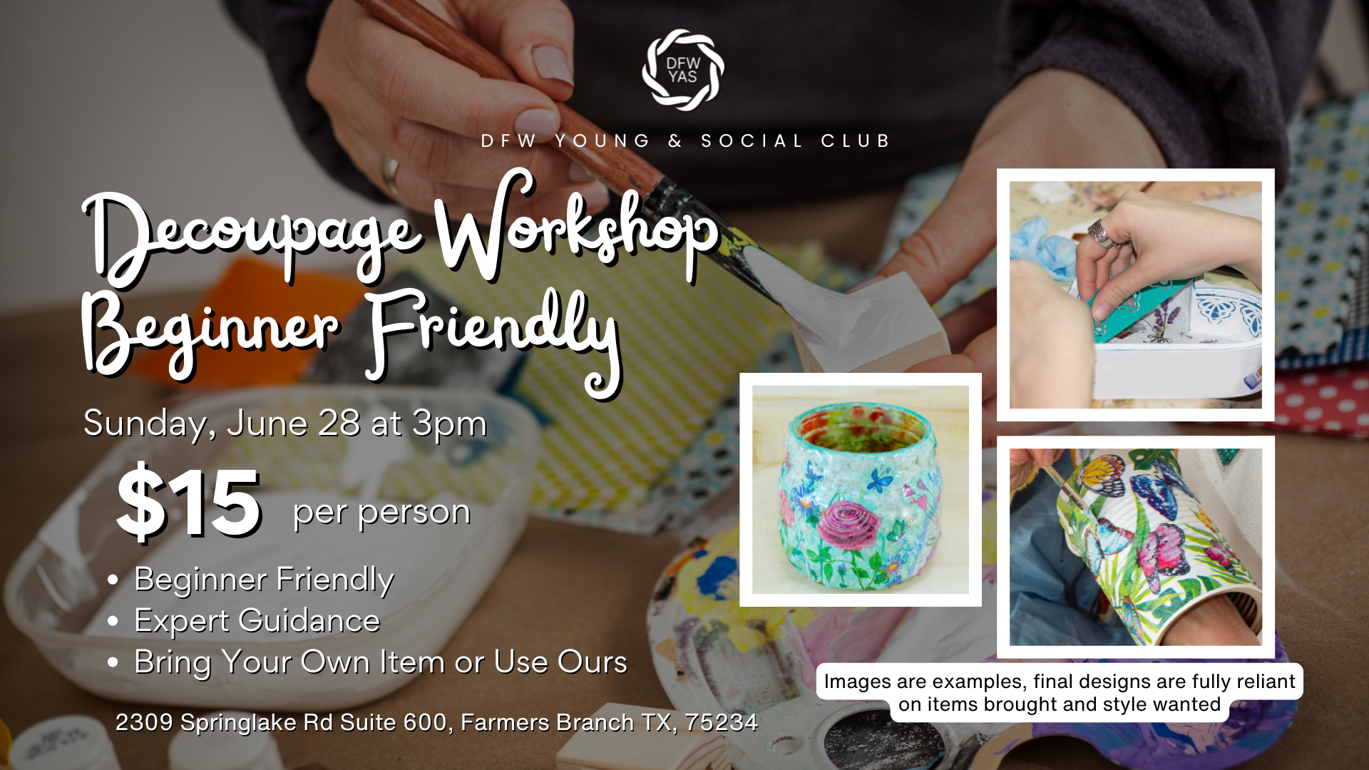 Decoupage Workshop | Beginner Friendly