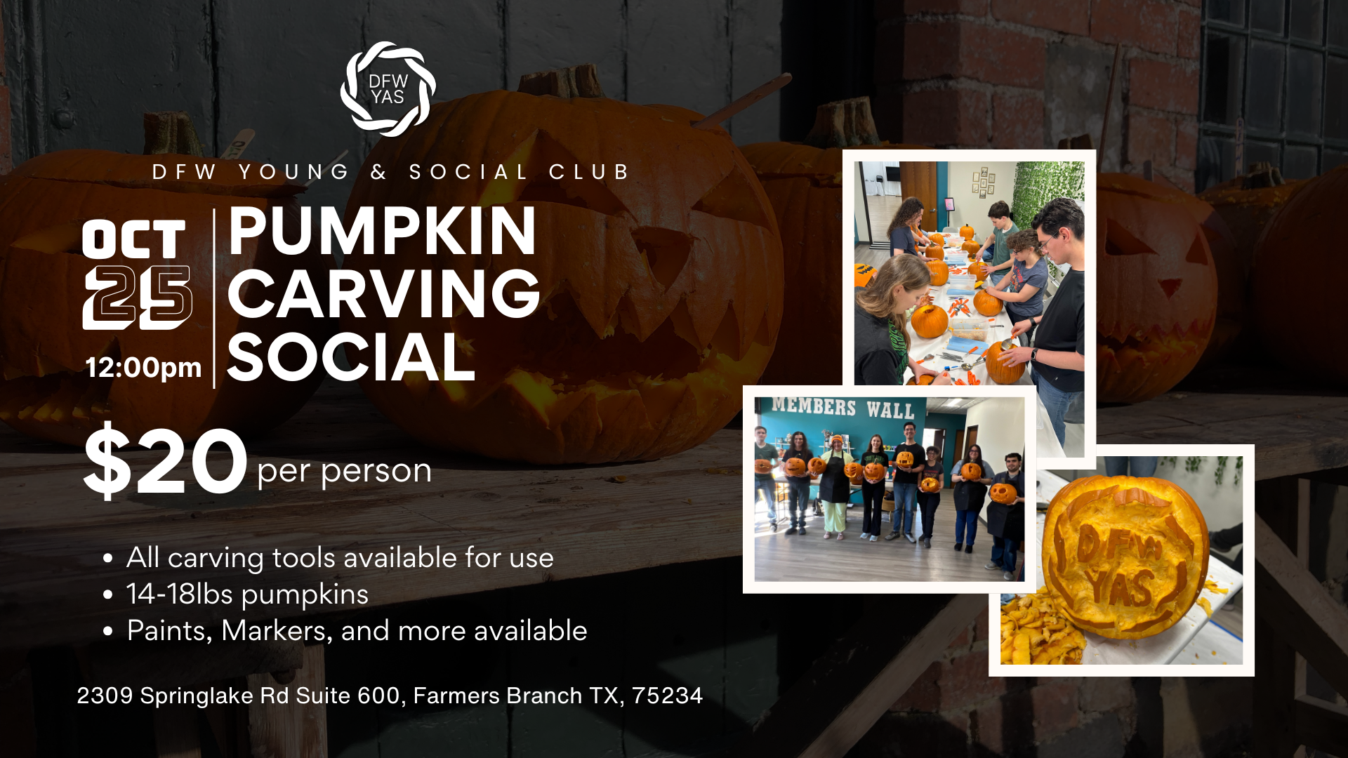 Pumpkin Carving Social
