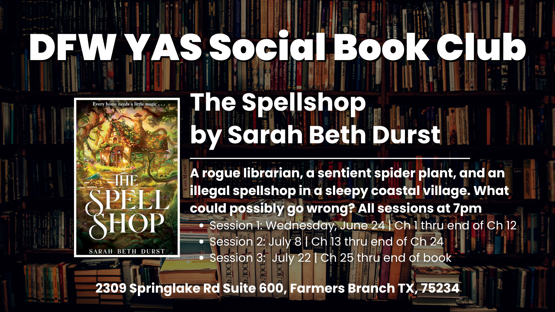 The Spellshop | DFW YAS Social Book Club
