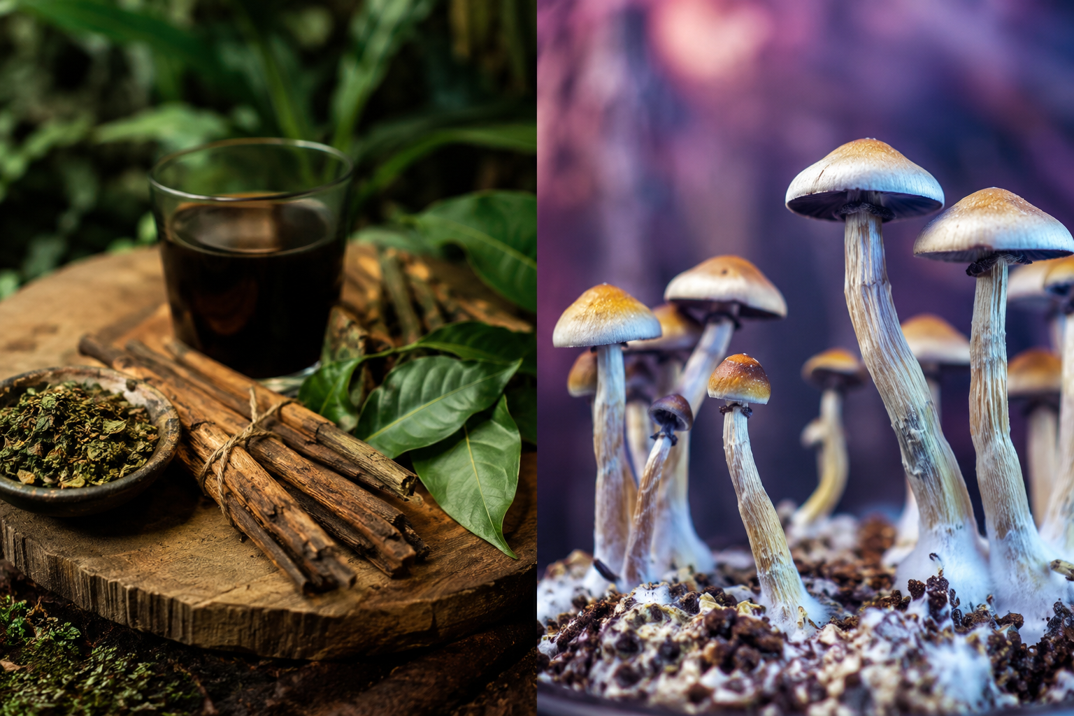 Ayahuasca vs Psilocybin Mushrooms: Effects, Duration &amp; Which Is Right for You