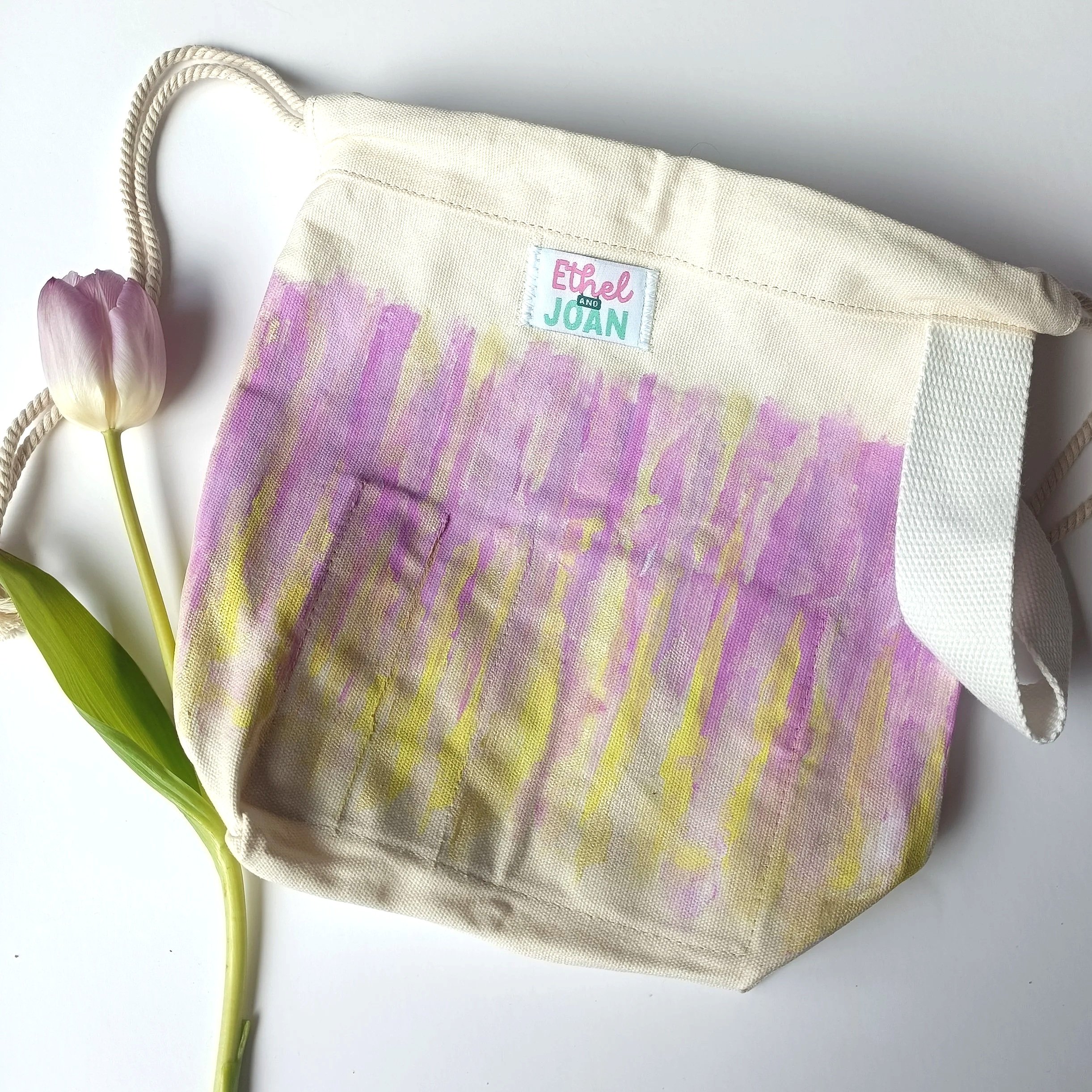 Lemon in to Lilac Tulip Project Bag