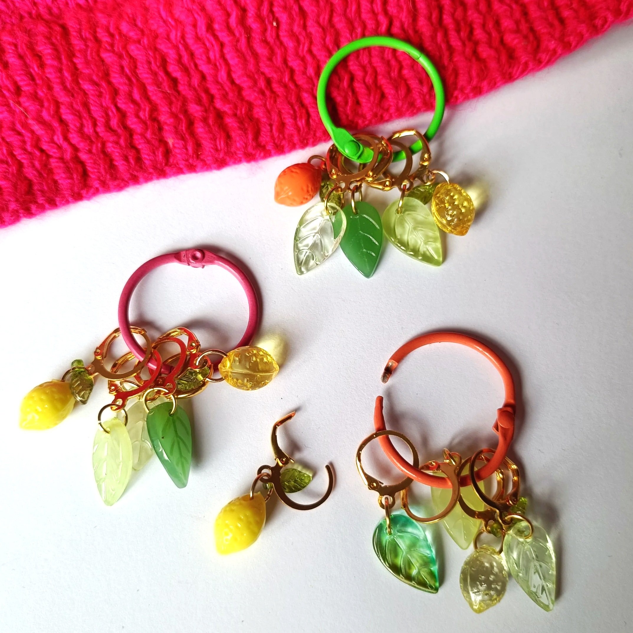 Citrus Mix Stitch Marker Set